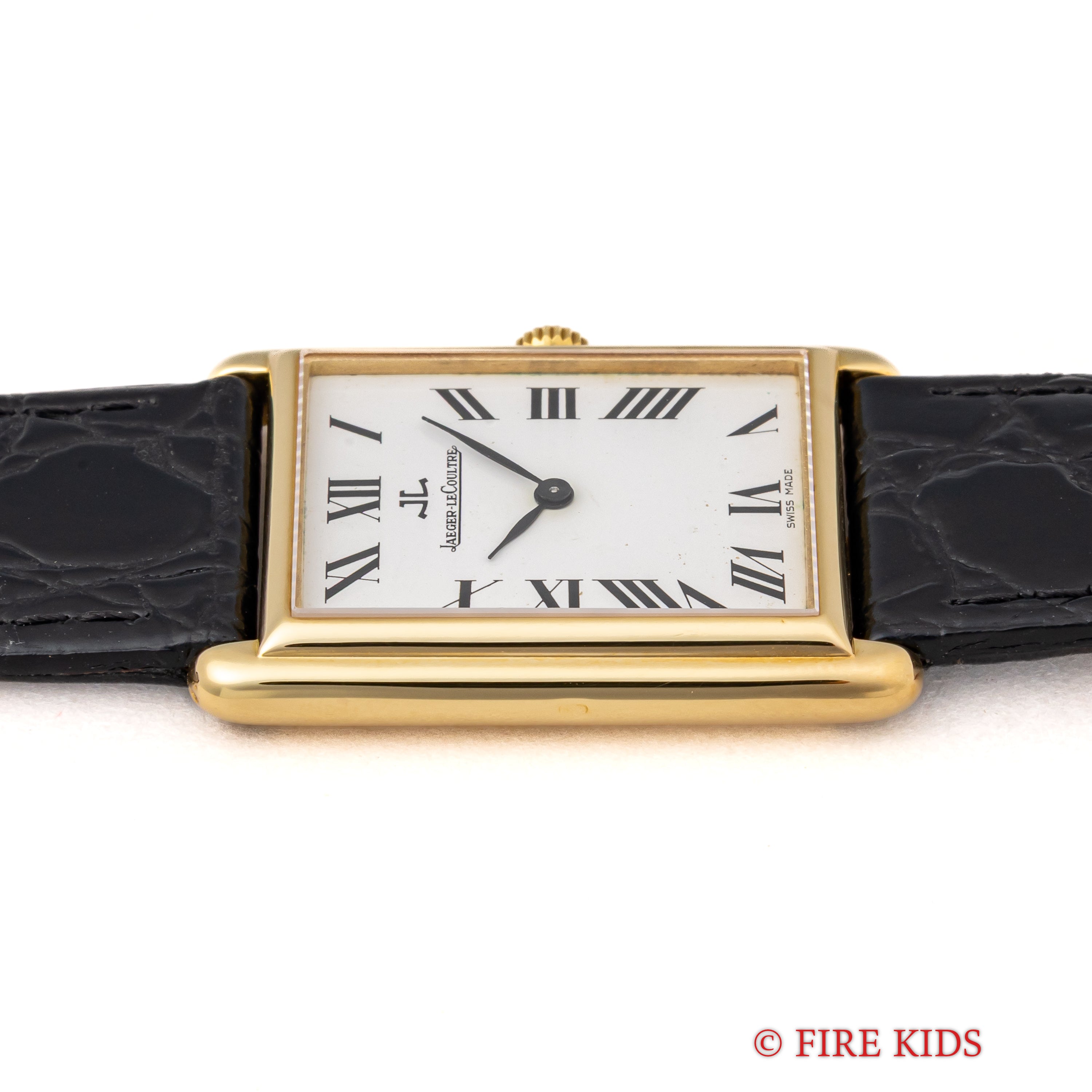 ジャガー・ルクルト 18金無垢イエローゴールド タンク型ケース 1970年代製 手巻き Cal.846