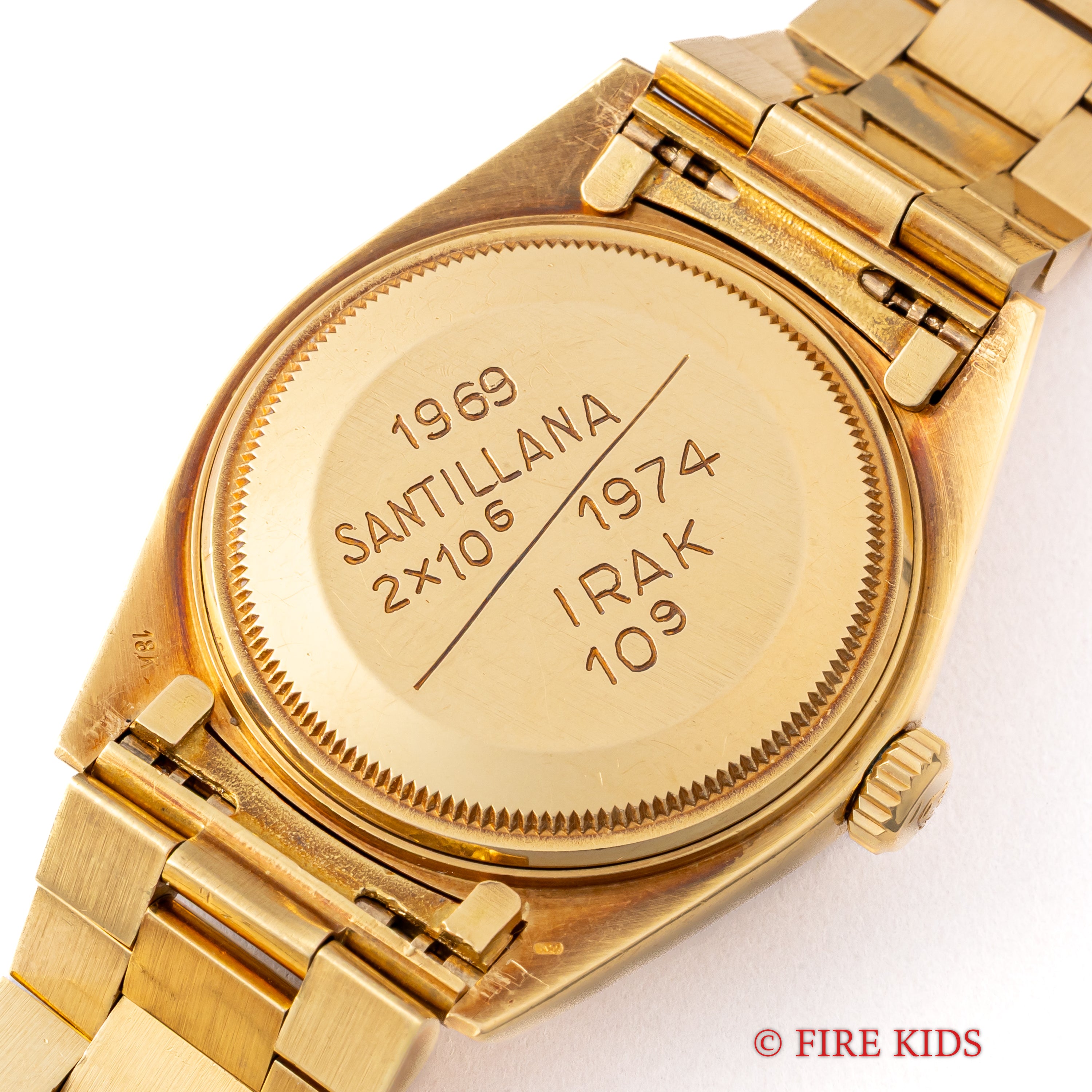 ロレックス デイデイト スペイン語 1972年製 Ref.1803 18金無垢 シャンパンダイヤル 純正プレジデントブレス付