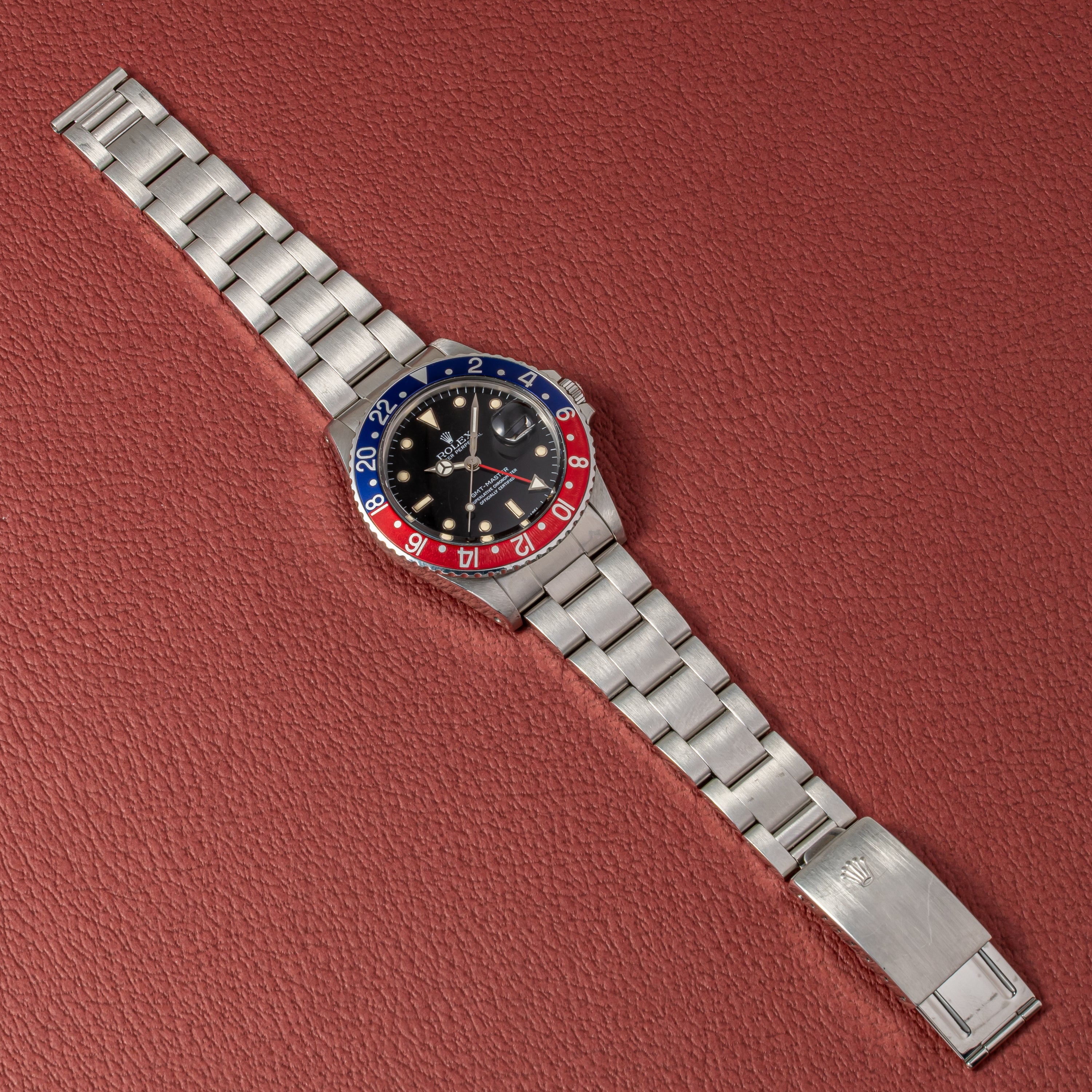 ロレックス 1985年製 GMTマスター Ref.16750 ペプシベゼル ギャラ付き