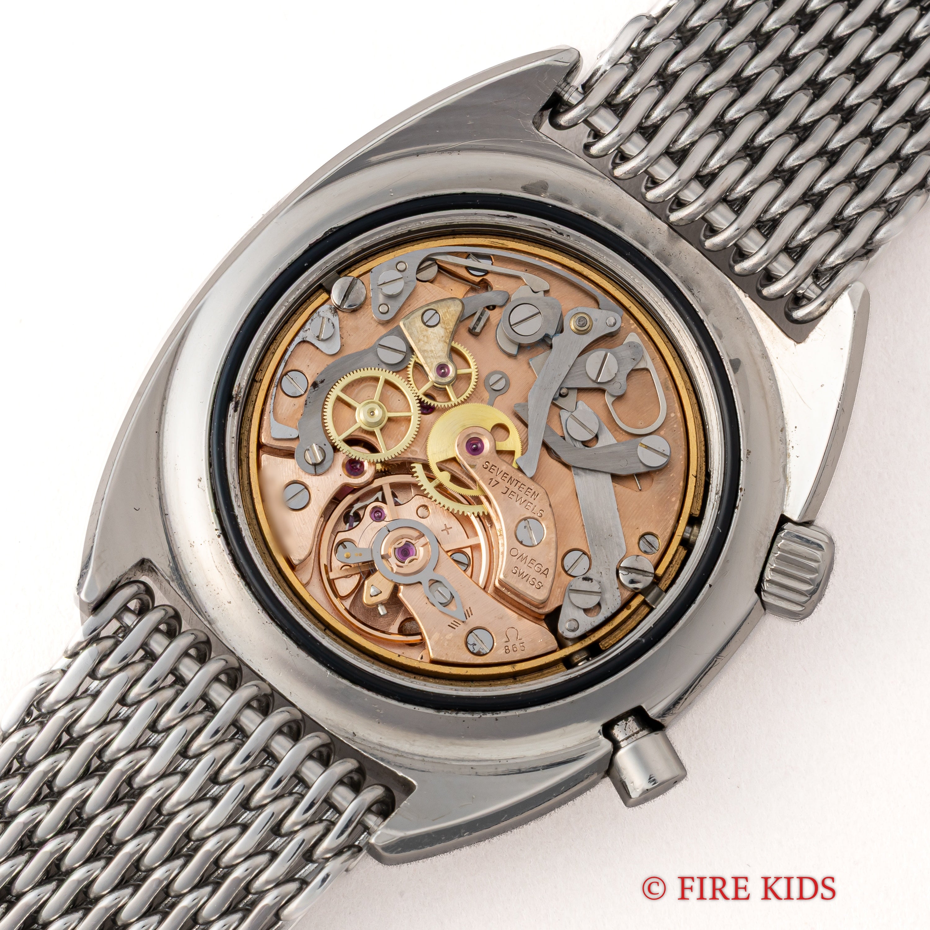 オメガ クロノストップ 1968年製 Ref.145.007 手巻き Cal.865 社外メッシュブレス