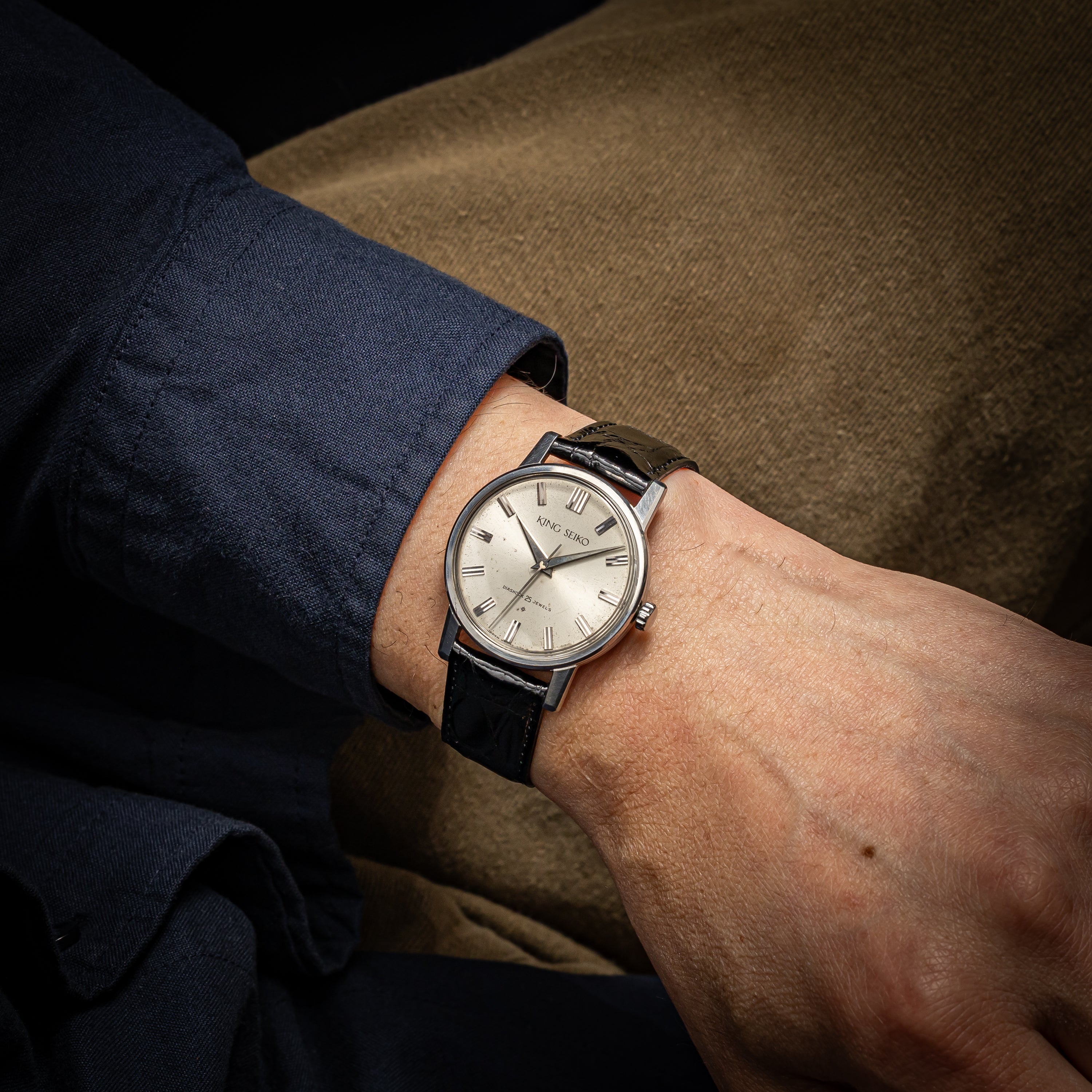 キングセイコーファーストモデル SDダイヤル 1962年製 ステンレスケース Ref.J14102E 箱付き