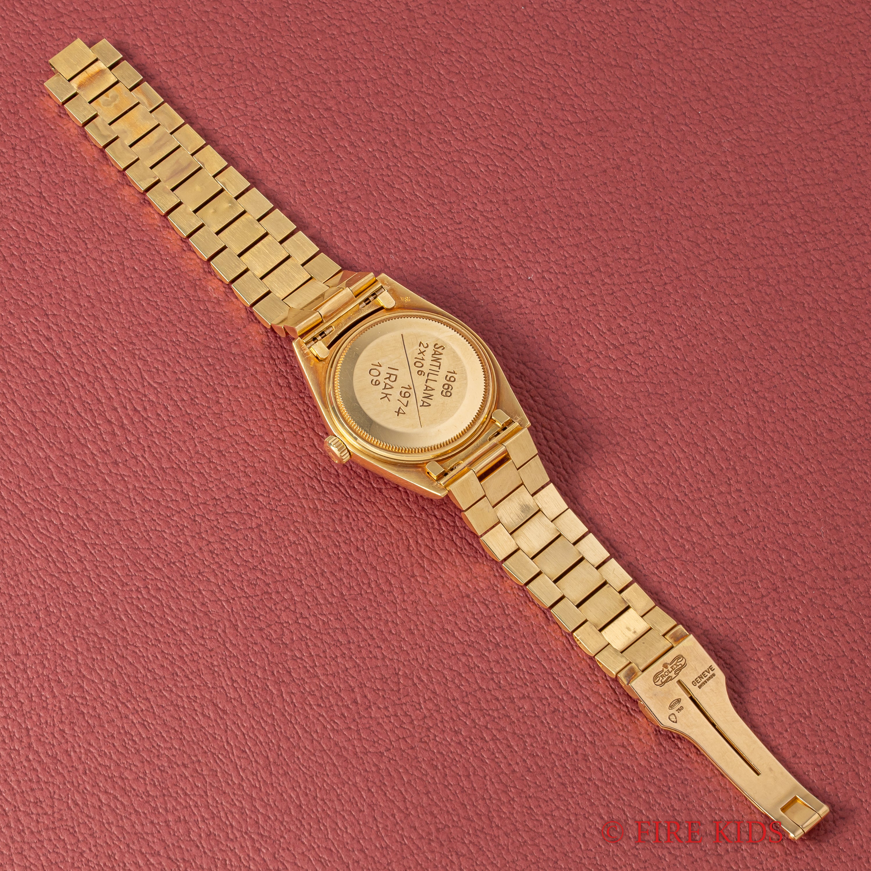 ロレックス デイデイト スペイン語 1972年製 Ref.1803 18金無垢 シャンパンダイヤル 純正プレジデントブレス付