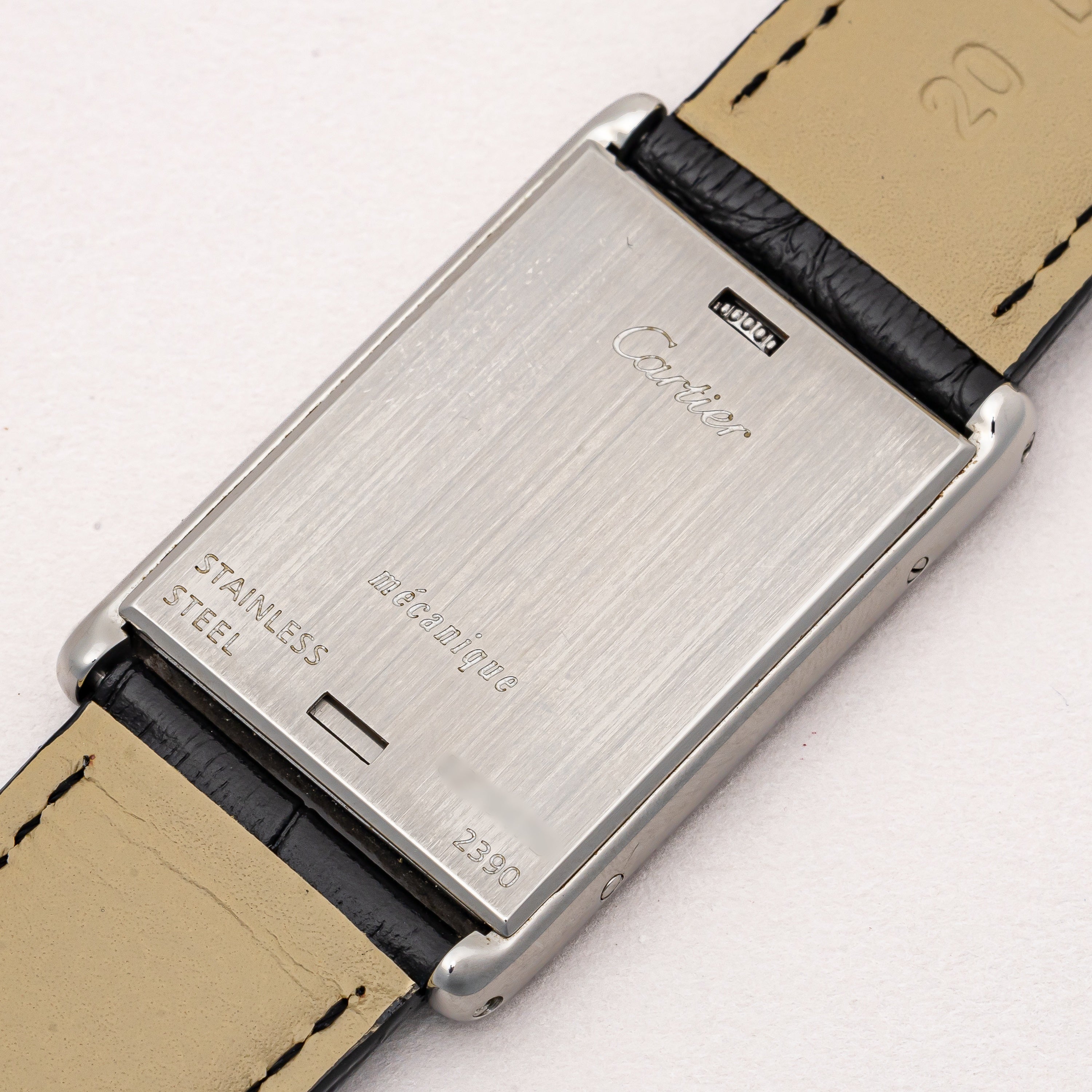 カルティエ タンク バスキュラント 1990年代製 Ref.W1011358 LMサイズ 純正尾錠付き