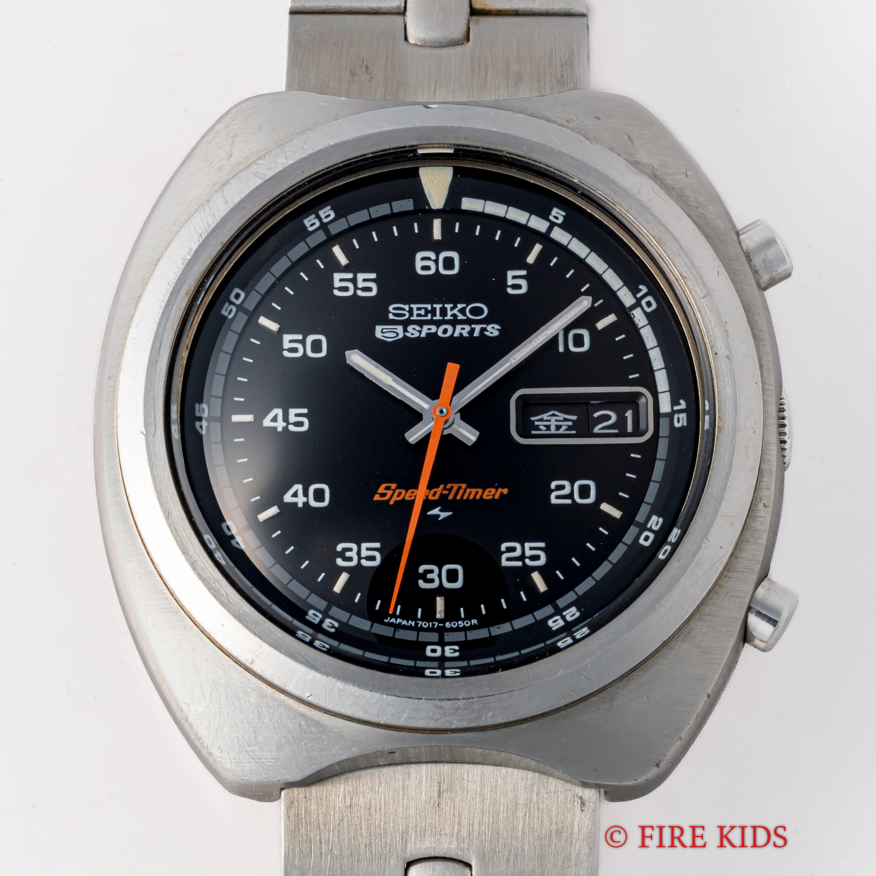 セイコー 5スポーツ スピードタイマー 1971年製 Ref.7017-6040 自動巻クロノグラフ 純正ブレス