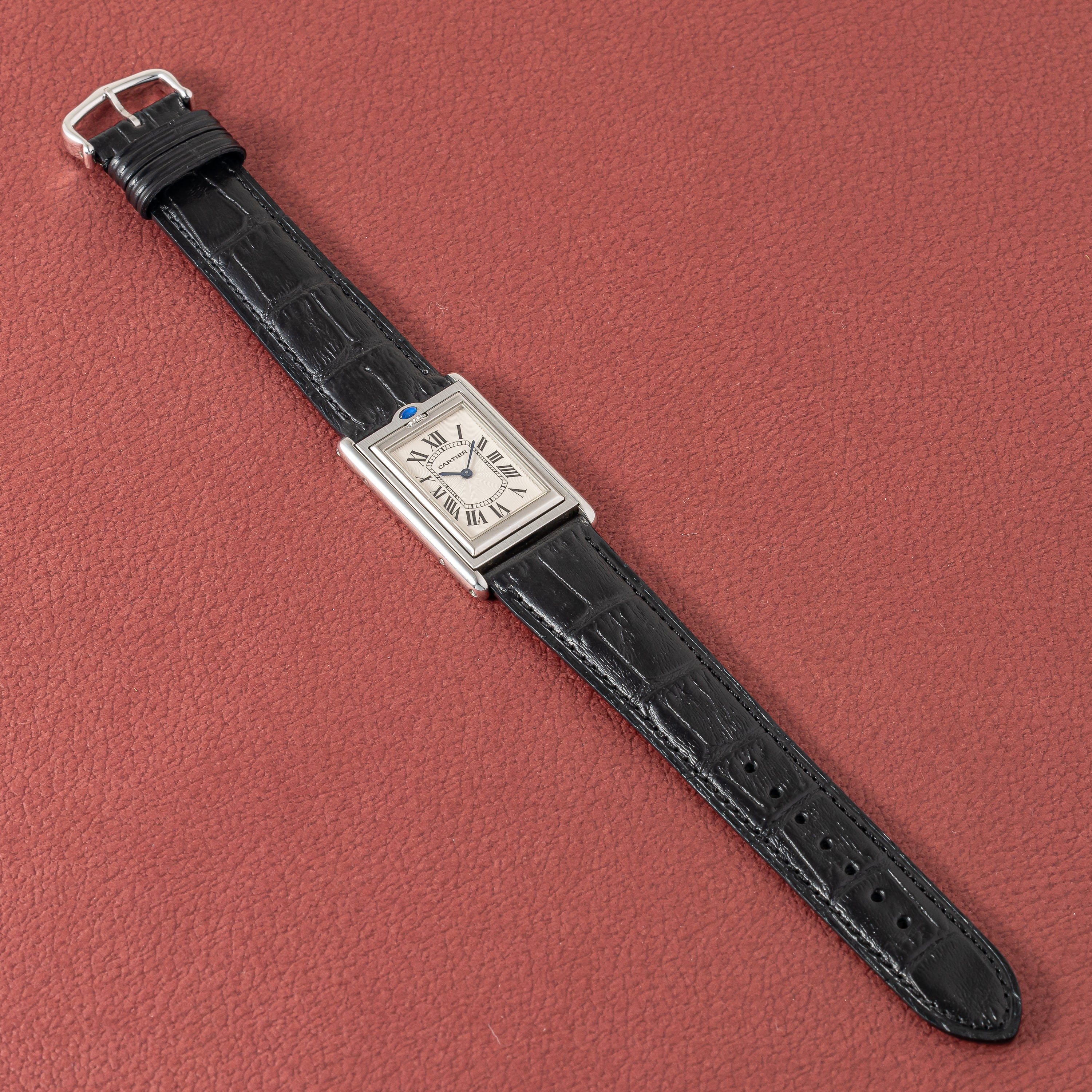 カルティエ タンク バスキュラント 1990年代製 Ref.W1011358 LMサイズ 純正尾錠付き