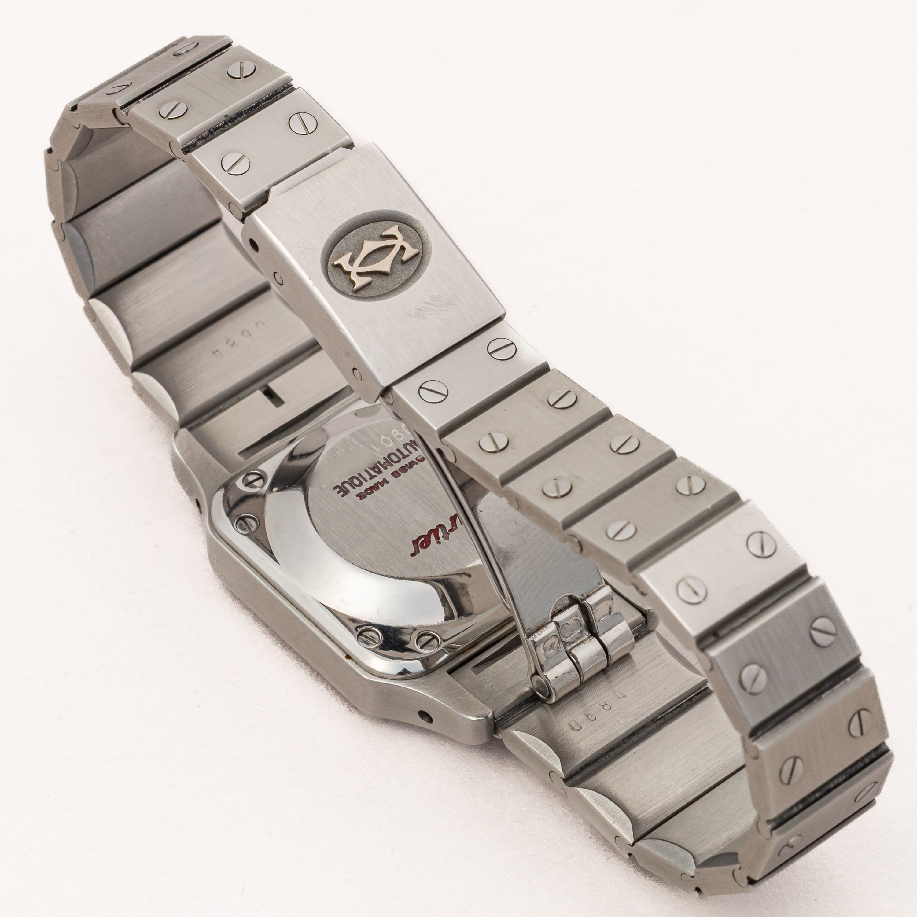 カルティエ サントス SM 1980年代製 Ref.0901 ステンレスケース 自動巻き 箱、ギャラ付き