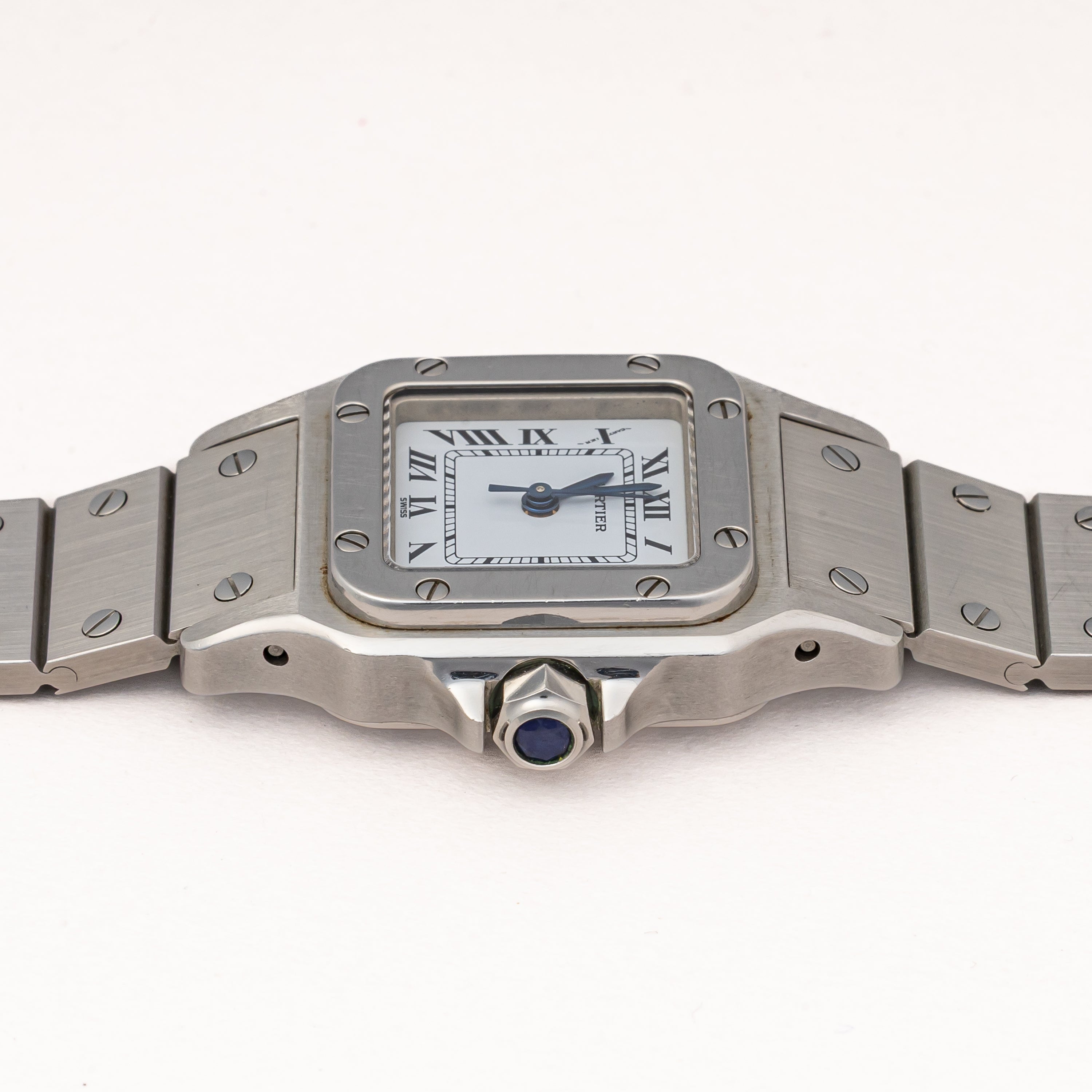 カルティエ サントス SM 1980年代製 Ref.0901 ステンレスケース 自動巻き 箱、ギャラ付き