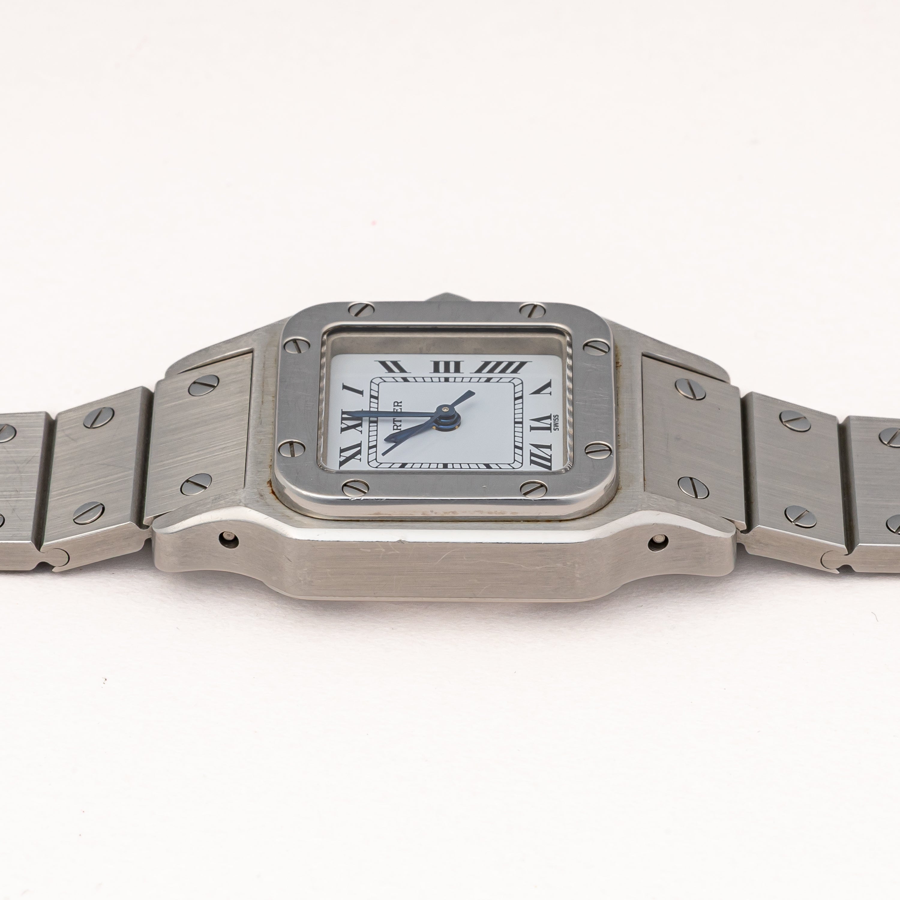 カルティエ サントス SM 1980年代製 Ref.0901 ステンレスケース 自動巻き 箱、ギャラ付き