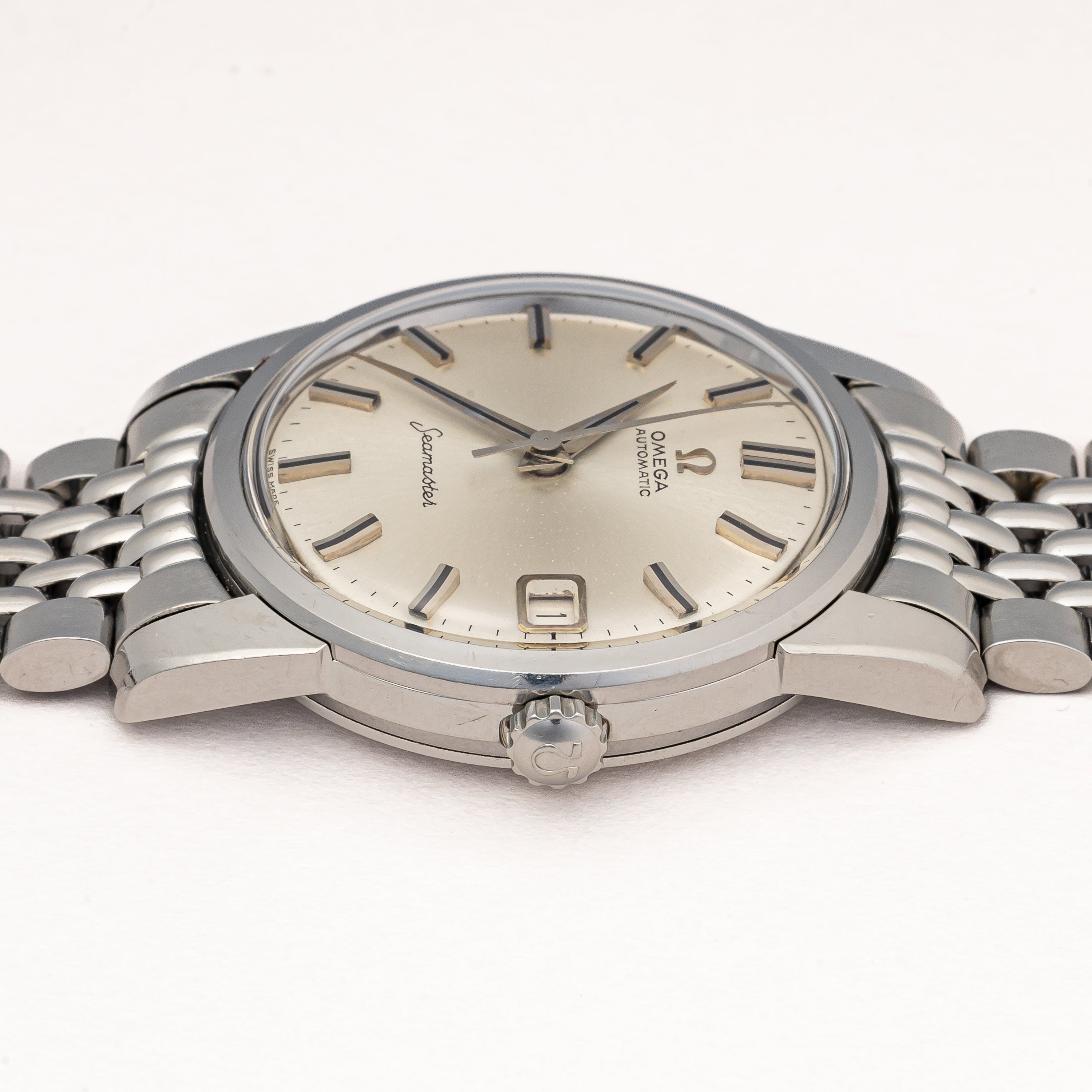 オメガ シーマスター 1963年製 自動巻 Cal.562 シルバーダイヤル 純正ブレス付き