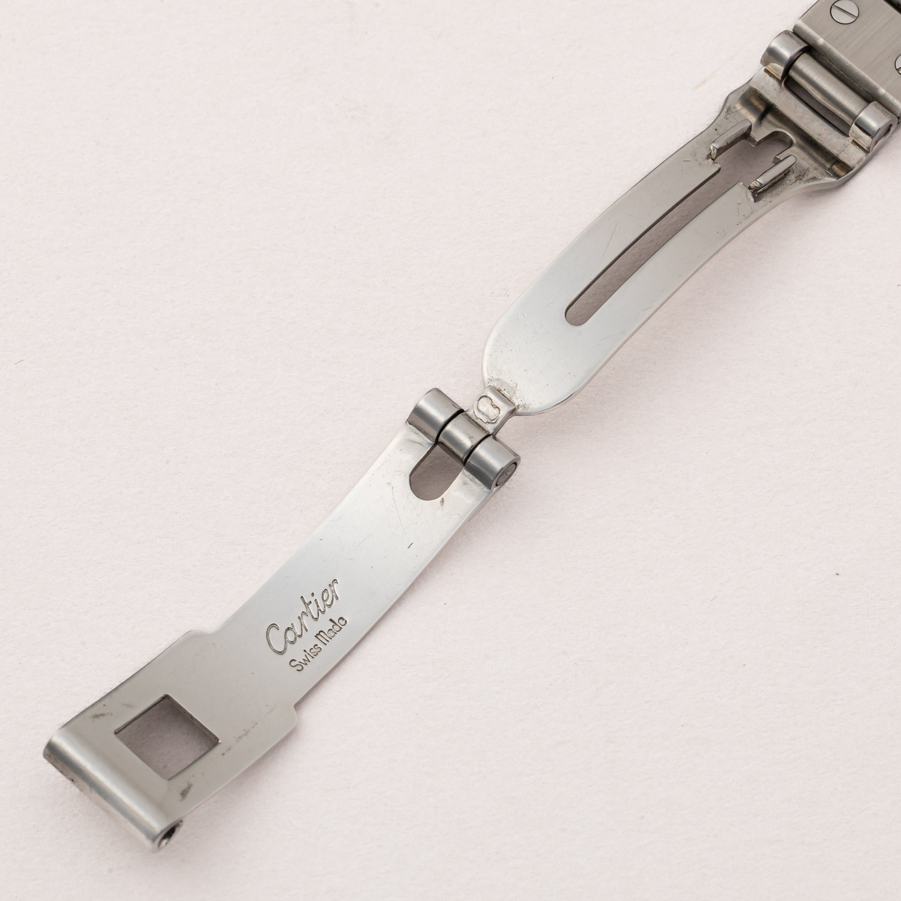 カルティエ サントス SM 1980年代製 Ref.0901 ステンレスケース 自動巻き 箱、ギャラ付き