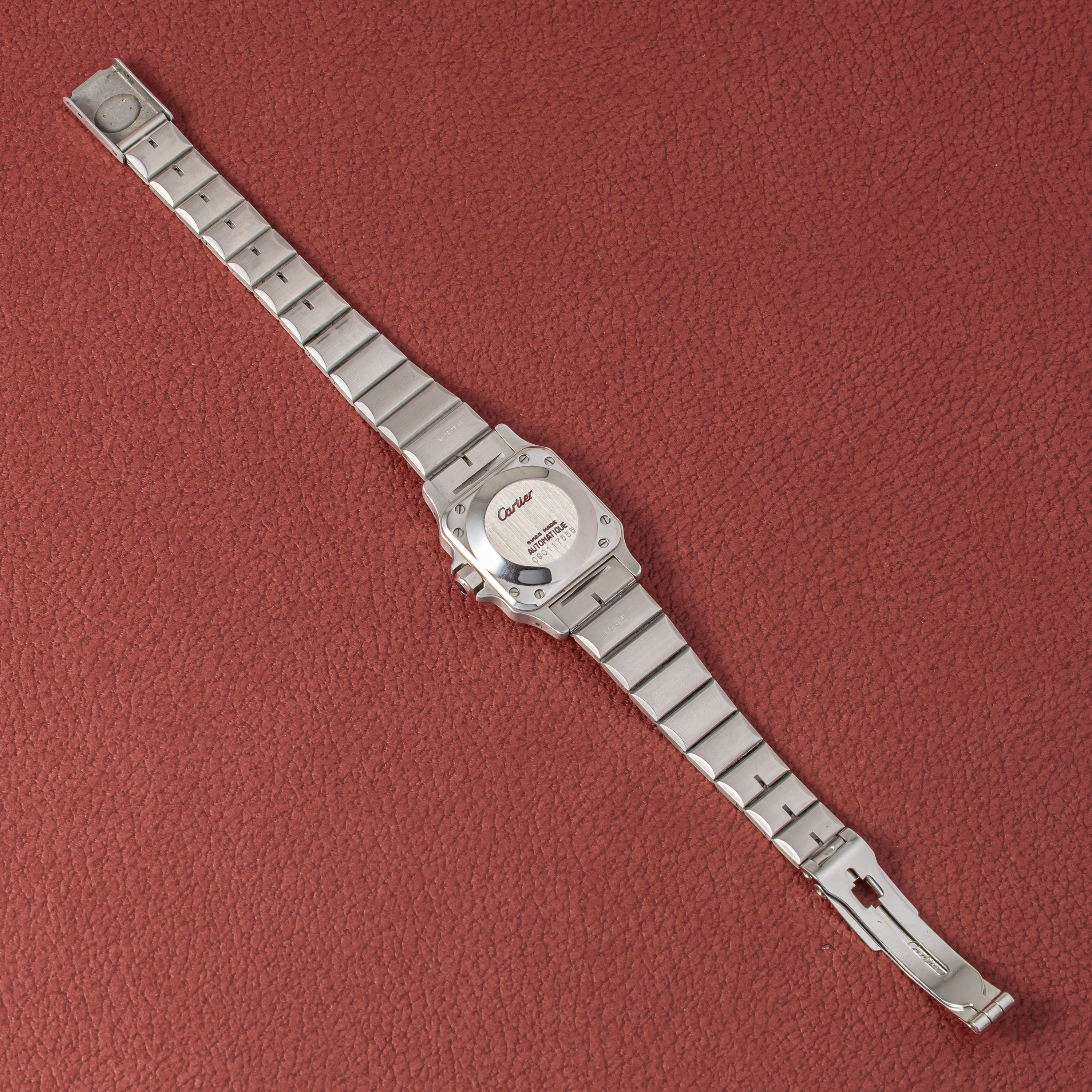 カルティエ サントス SM 1980年代製 Ref.0901 ステンレスケース 自動巻き 箱、ギャラ付き