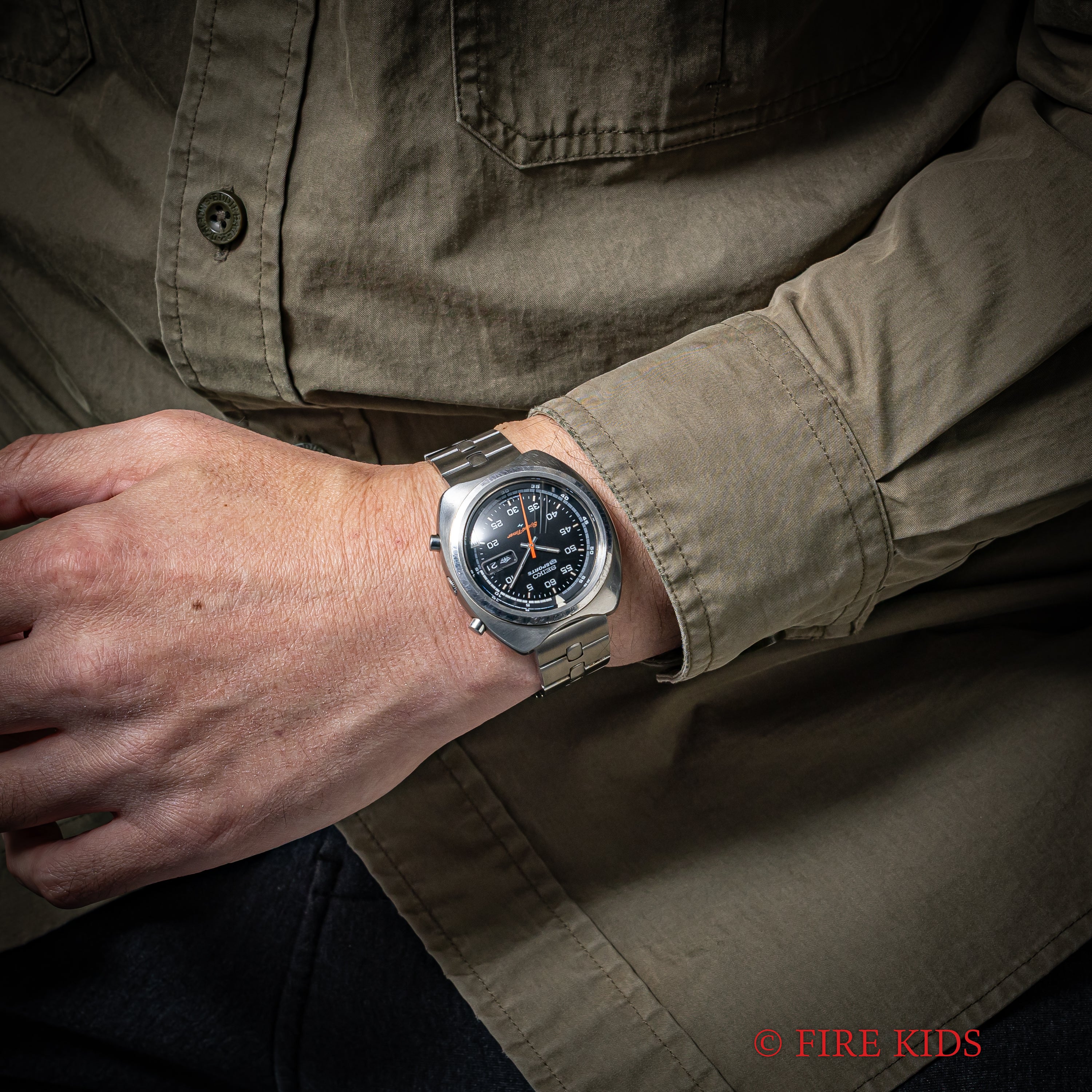 セイコー 5スポーツ スピードタイマー 1971年製 Ref.7017-6040 自動巻クロノグラフ 純正ブレス