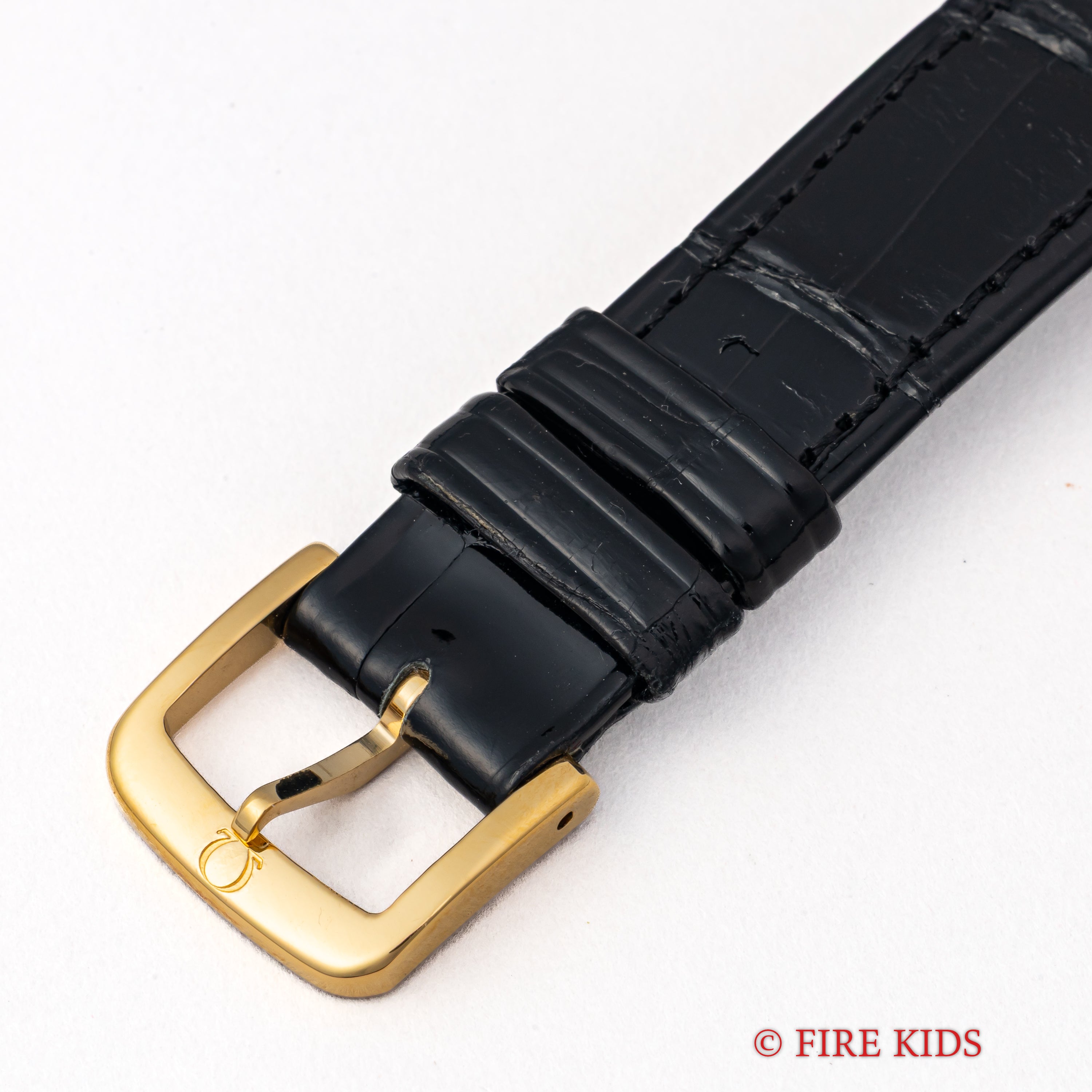 オメガ デ・ヴィル クッションケース 1979年製 シャンパンダイヤル 金張り 純正尾錠付き 手巻き