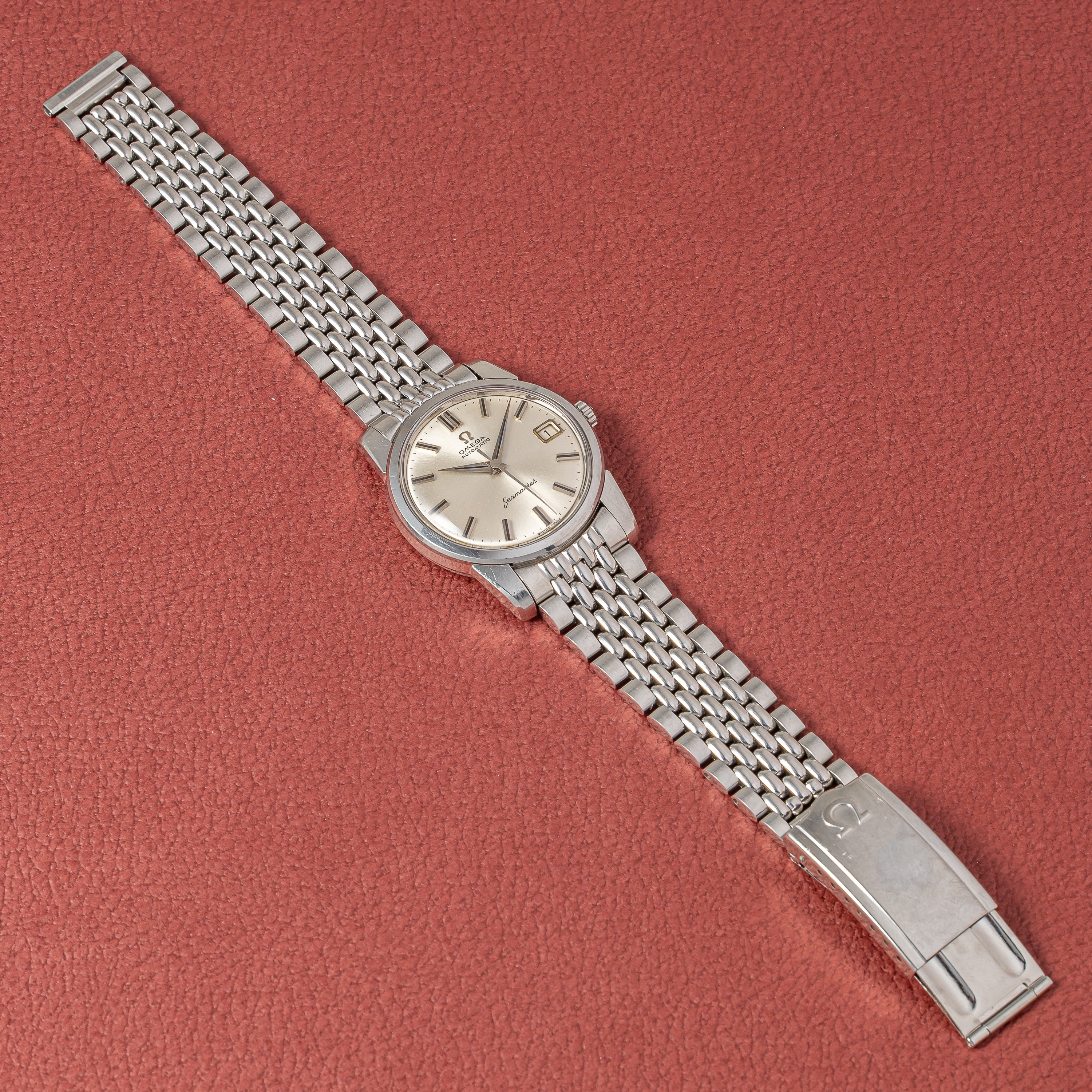 オメガ シーマスター 1963年製 自動巻 Cal.562 シルバーダイヤル 純正ブレス付き