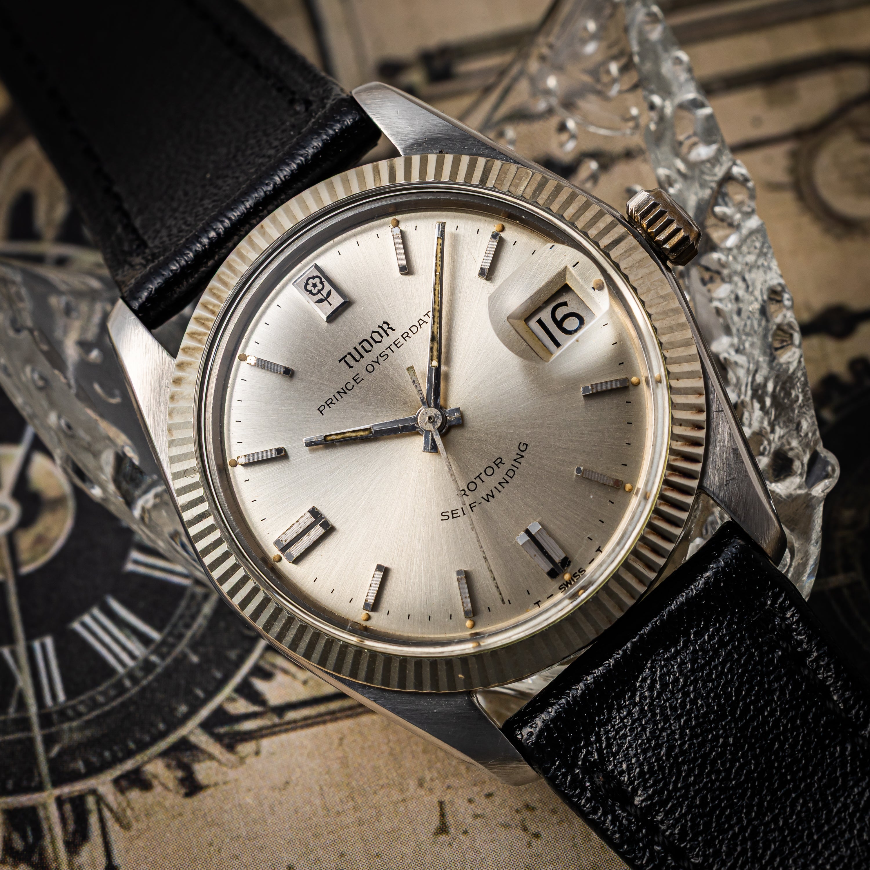 チューダー プリンスオイスターデイト 小バラ 1966年製 Ref.7990/4 王冠リューズ 自動巻き