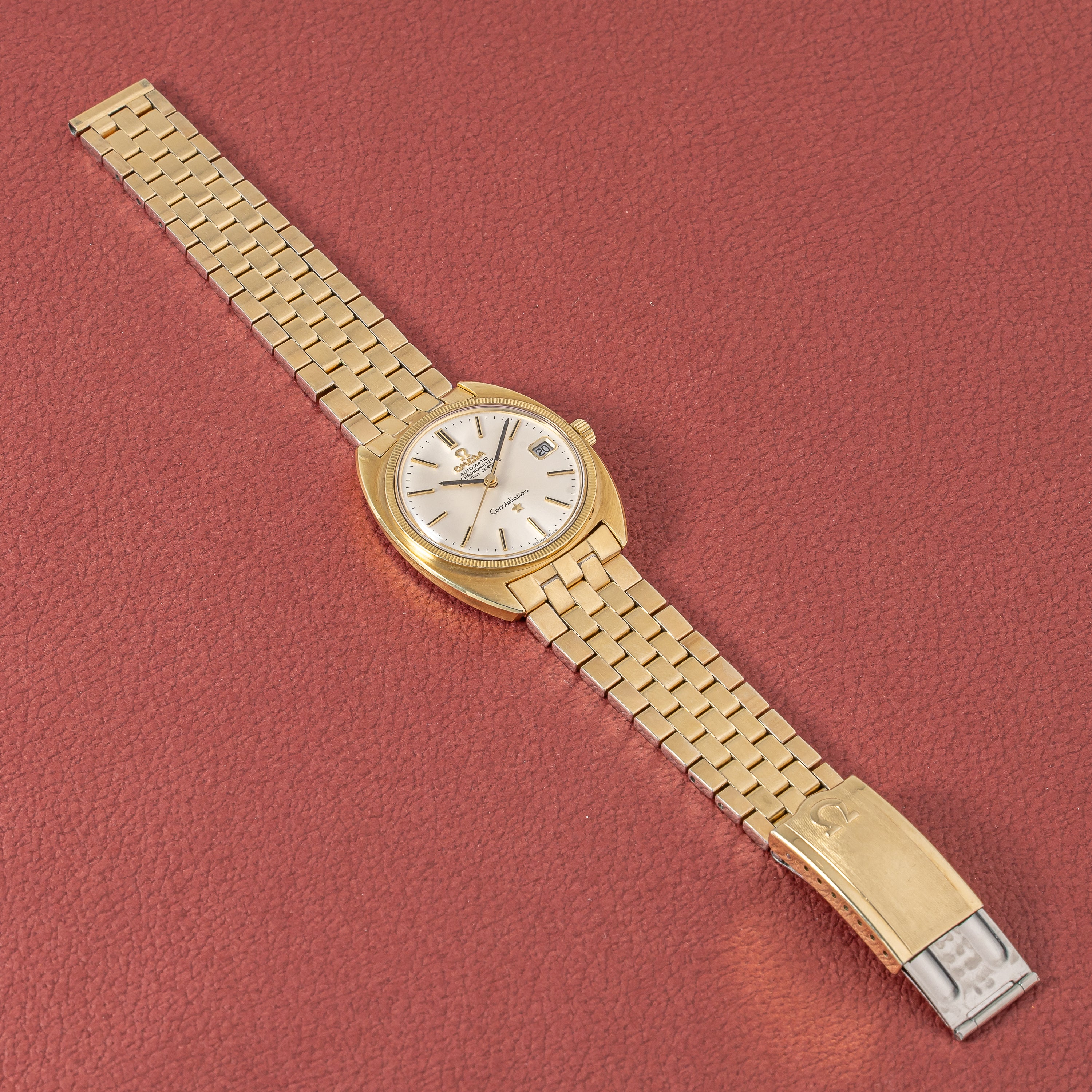 オメガ コンステレーション 1970年製 Ref.168027 トップゴールドケース コインエッジベゼル 純正ブレス