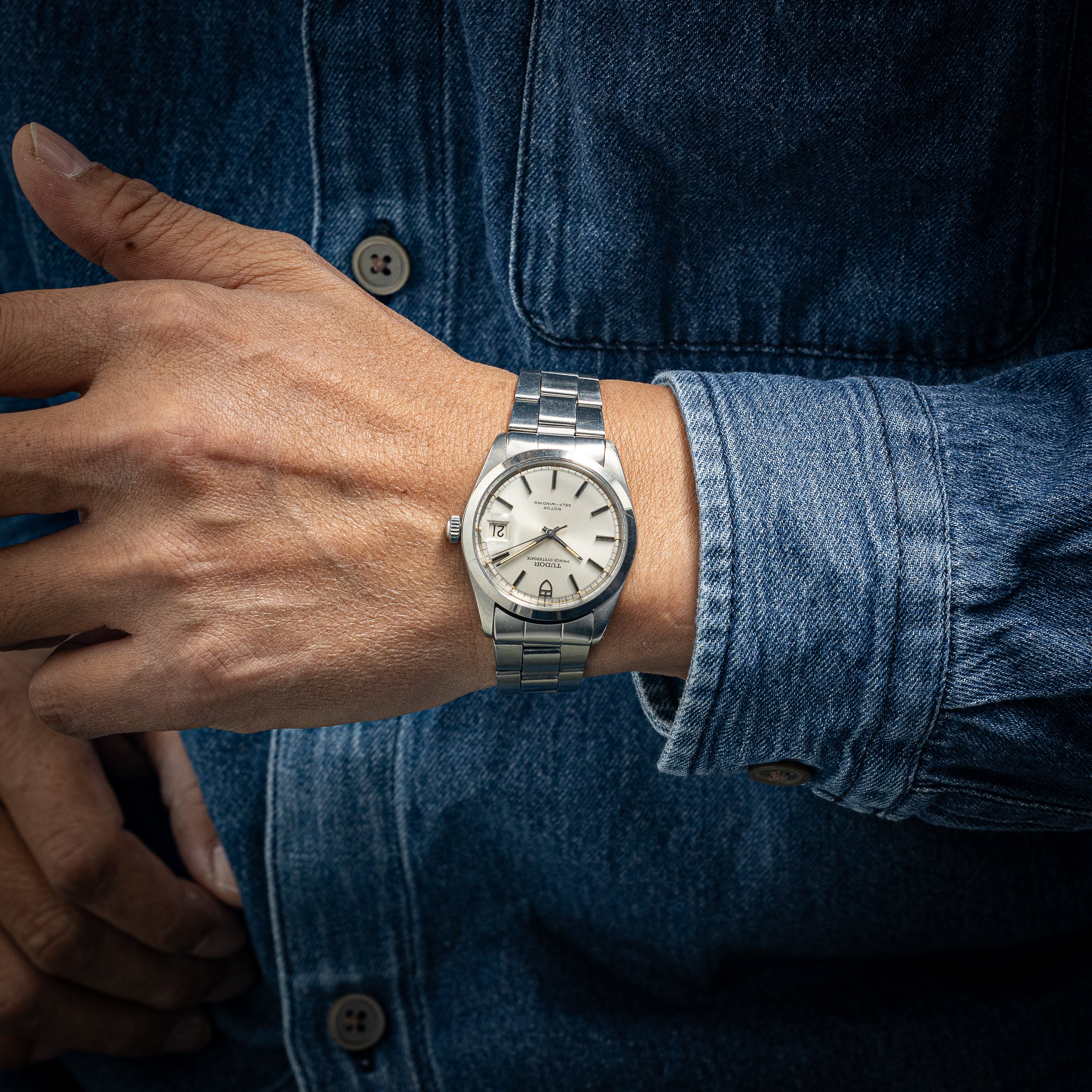 チューダー プリンスオイスターデイト 1969年製 Ref.7106/0 ロレックスブレス 王冠リューズ