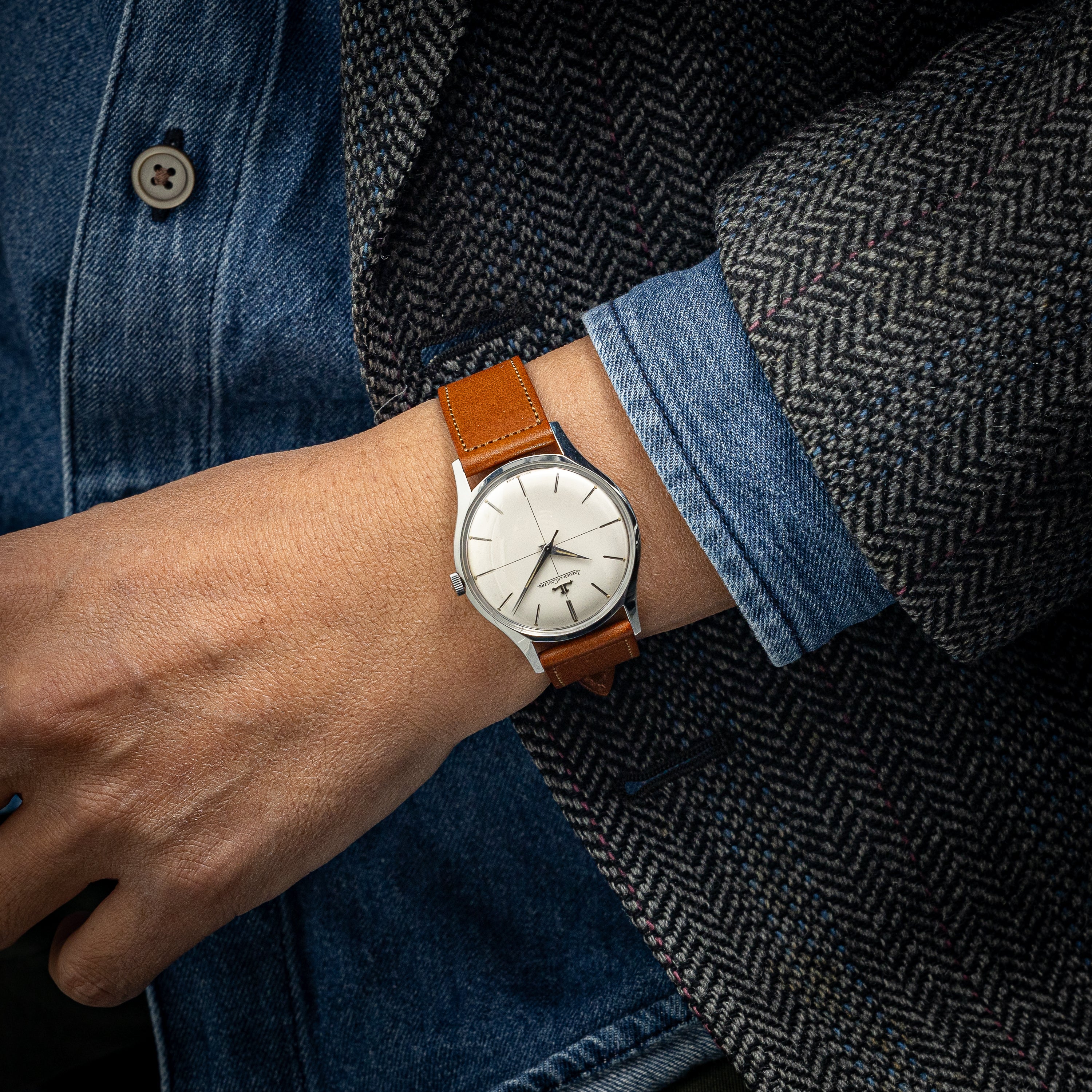 ジャガー・ルクルト ラウンドケース 1960年代製 Ref.E234 クロスライン