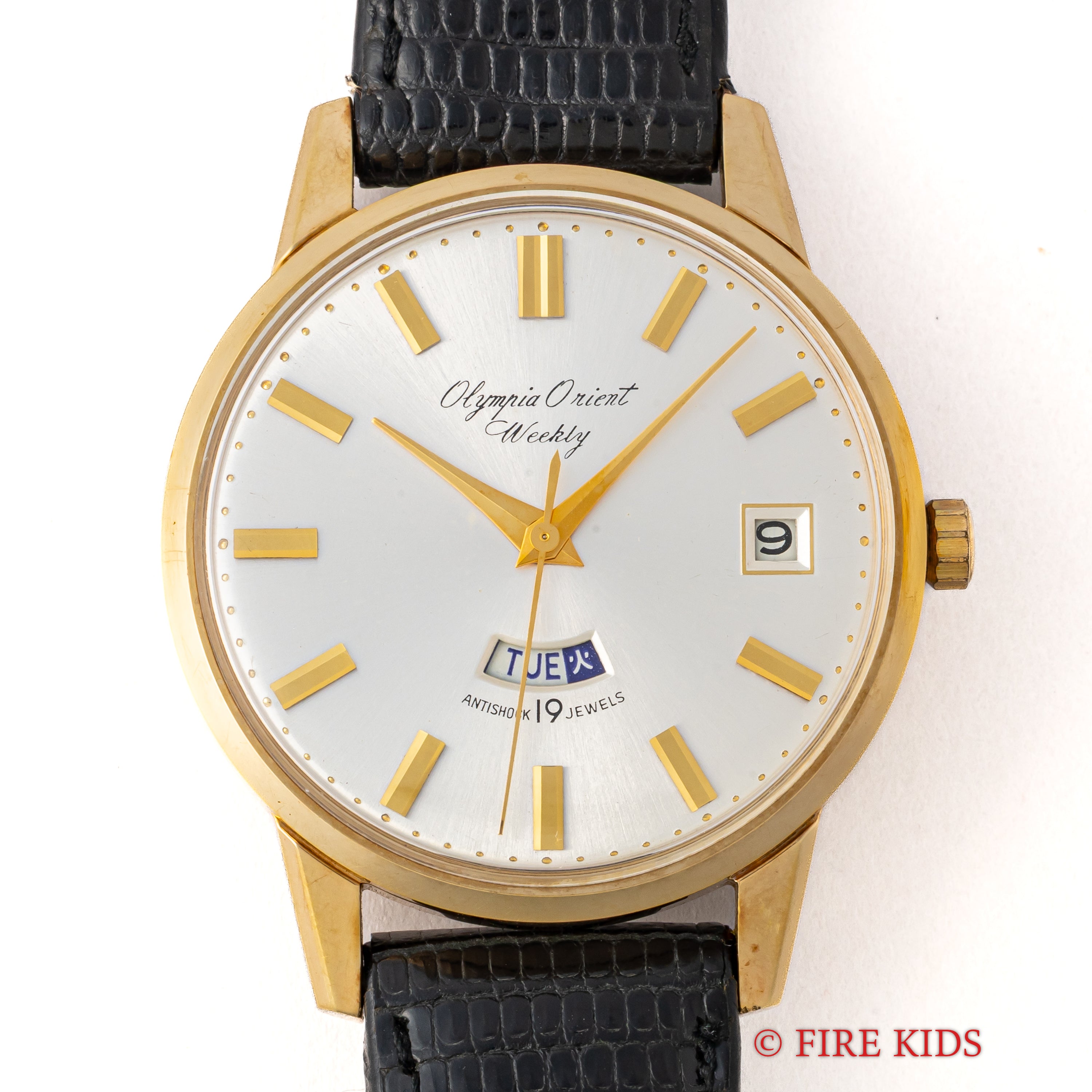 オリエント オリンピア オリエント ウィークリー 1960年代製 金張り デイデイト 美品 純正尾錠付き