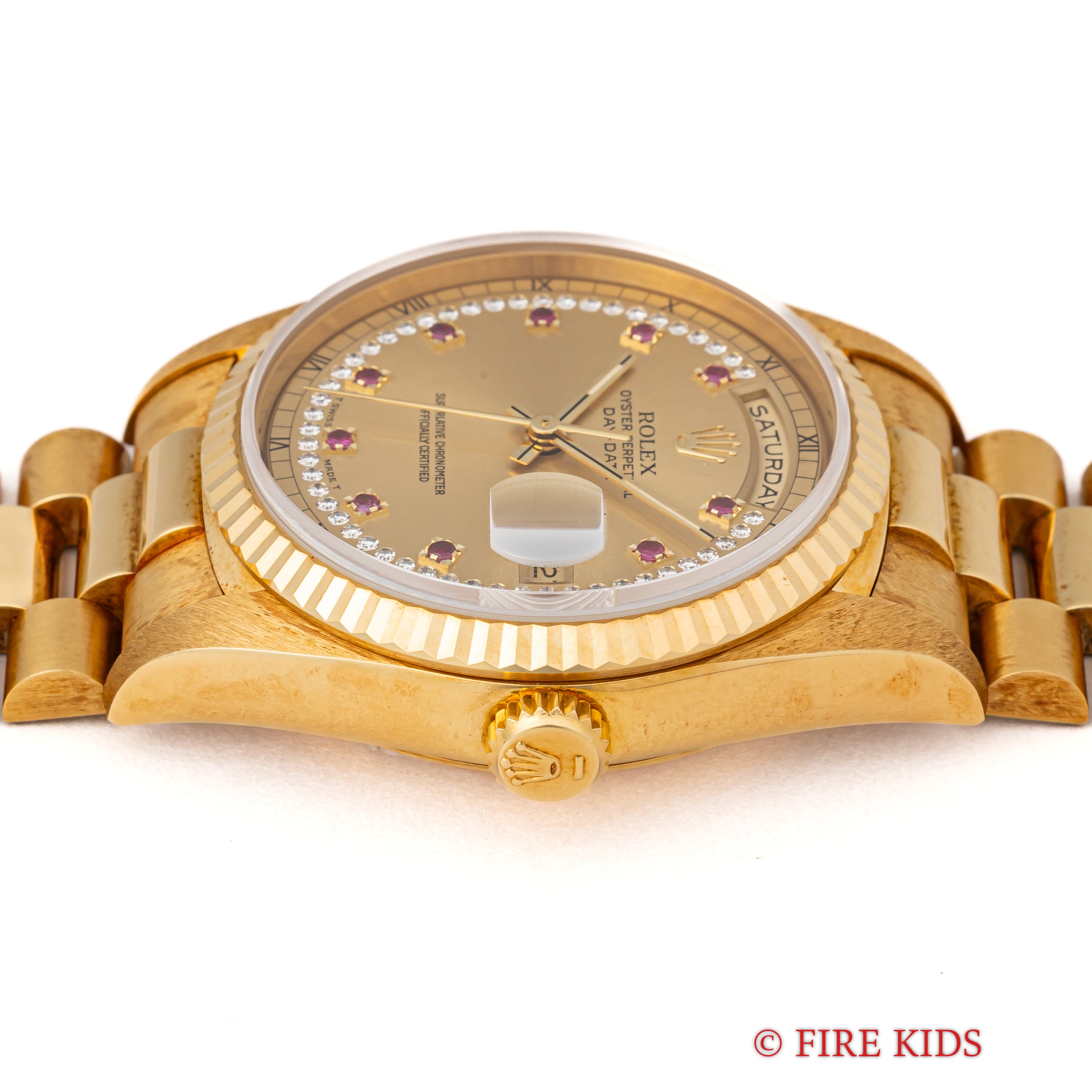 ロレックス デイデイト ミリヤードダイヤル フルセット美品 1990年製(平成2年製)18金無垢イエローゴールド Ref.18238