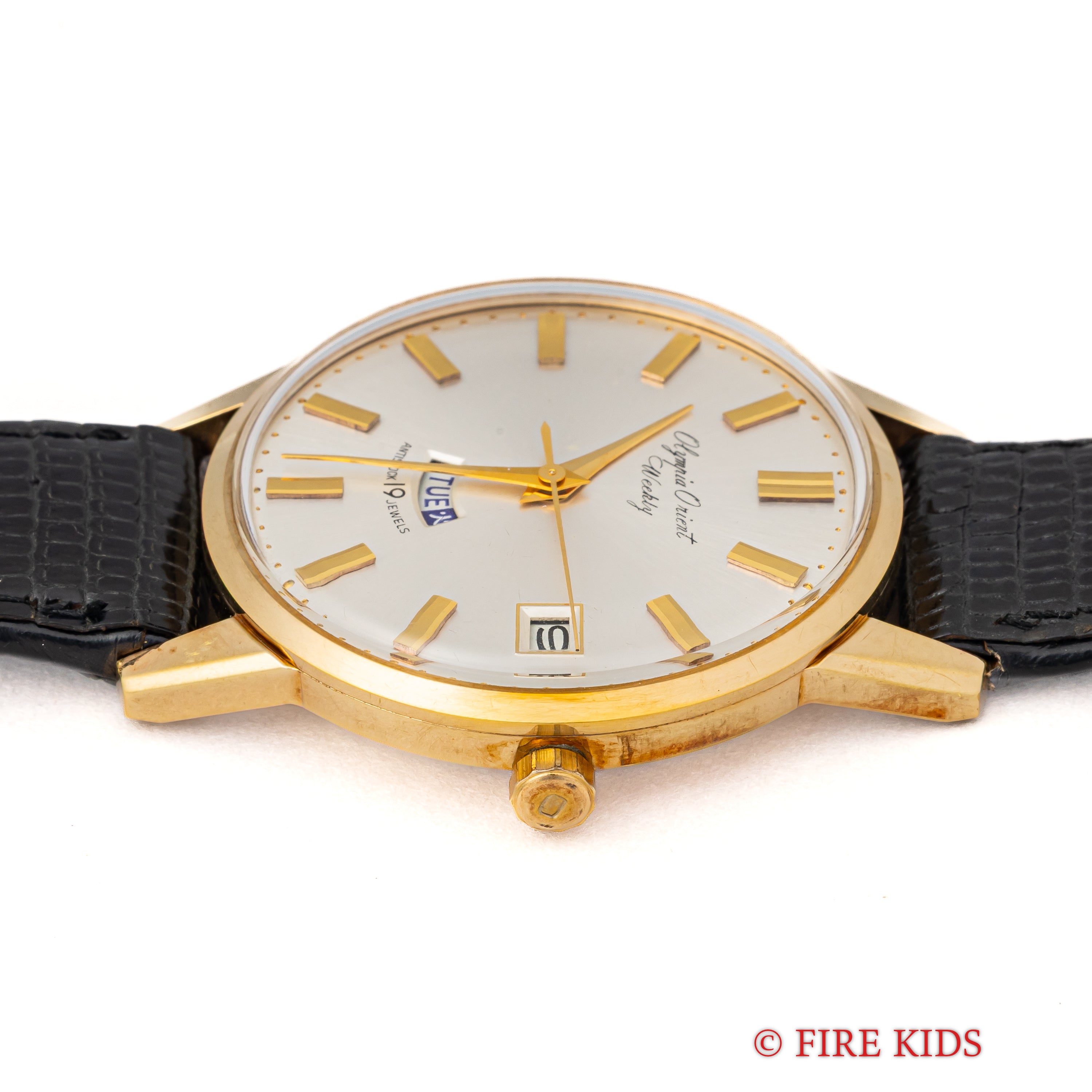 オリエント オリンピア オリエント ウィークリー 1960年代製 金張り デイデイト 美品 純正尾錠付き