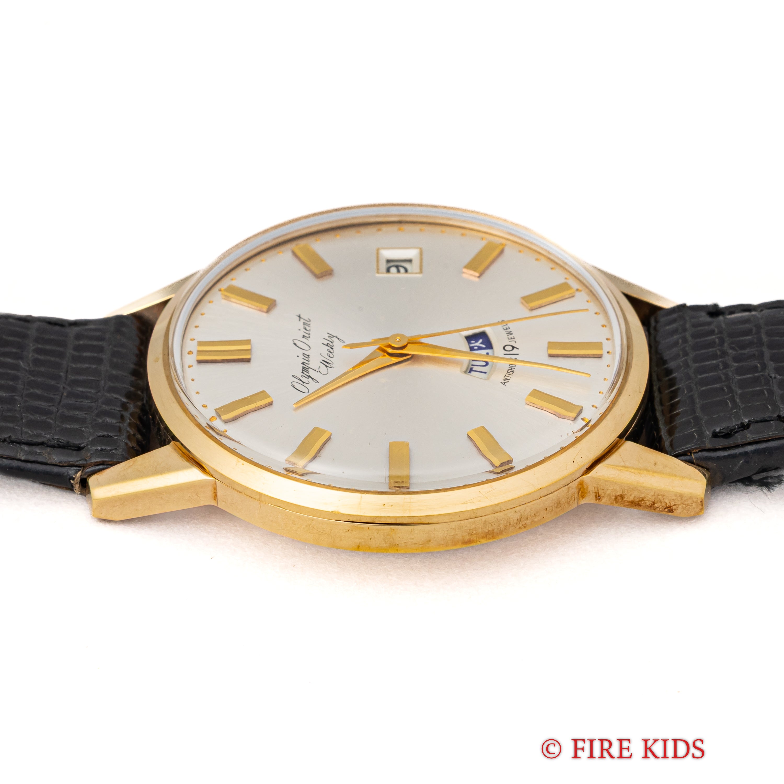 オリエント オリンピア オリエント ウィークリー 1960年代製 金張り デイデイト 美品 純正尾錠付き