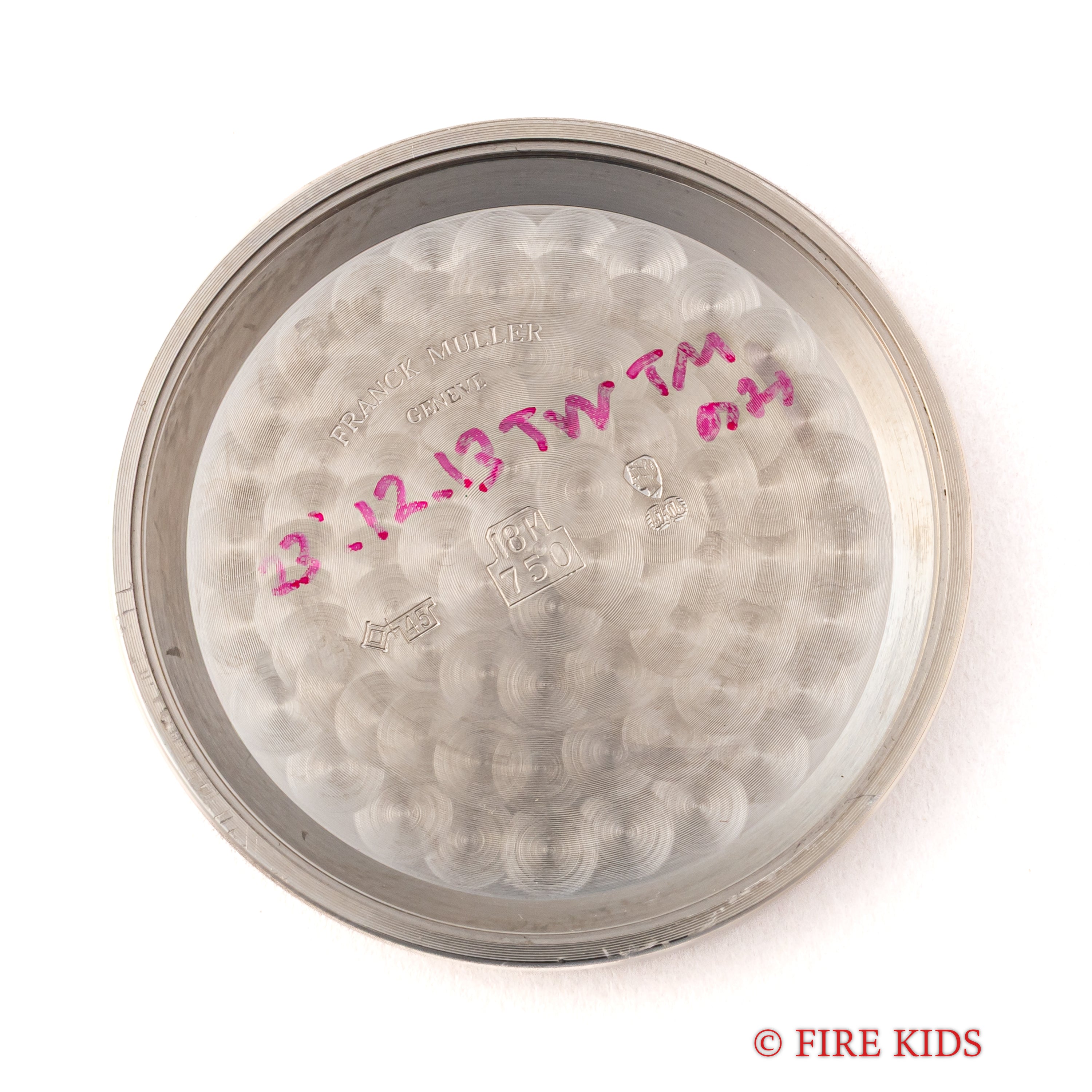 フランク・ミュラー 1999年ギャラ 18金無垢ホワイトゴールド バーティカルクロノグラフ 自動巻 36mm 7000 CC S 3645