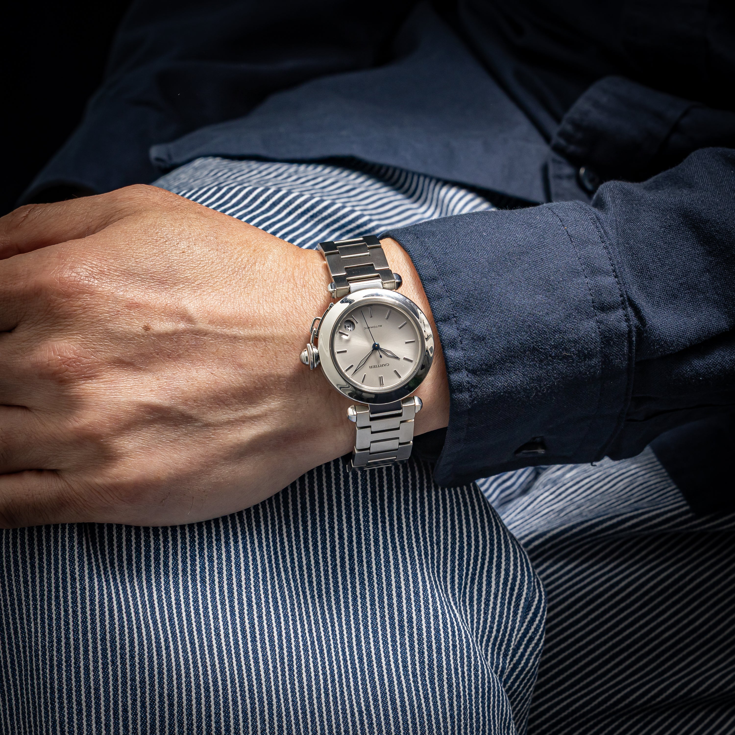 カルティエ パシャC 1980年代製 ホワイトダイヤル