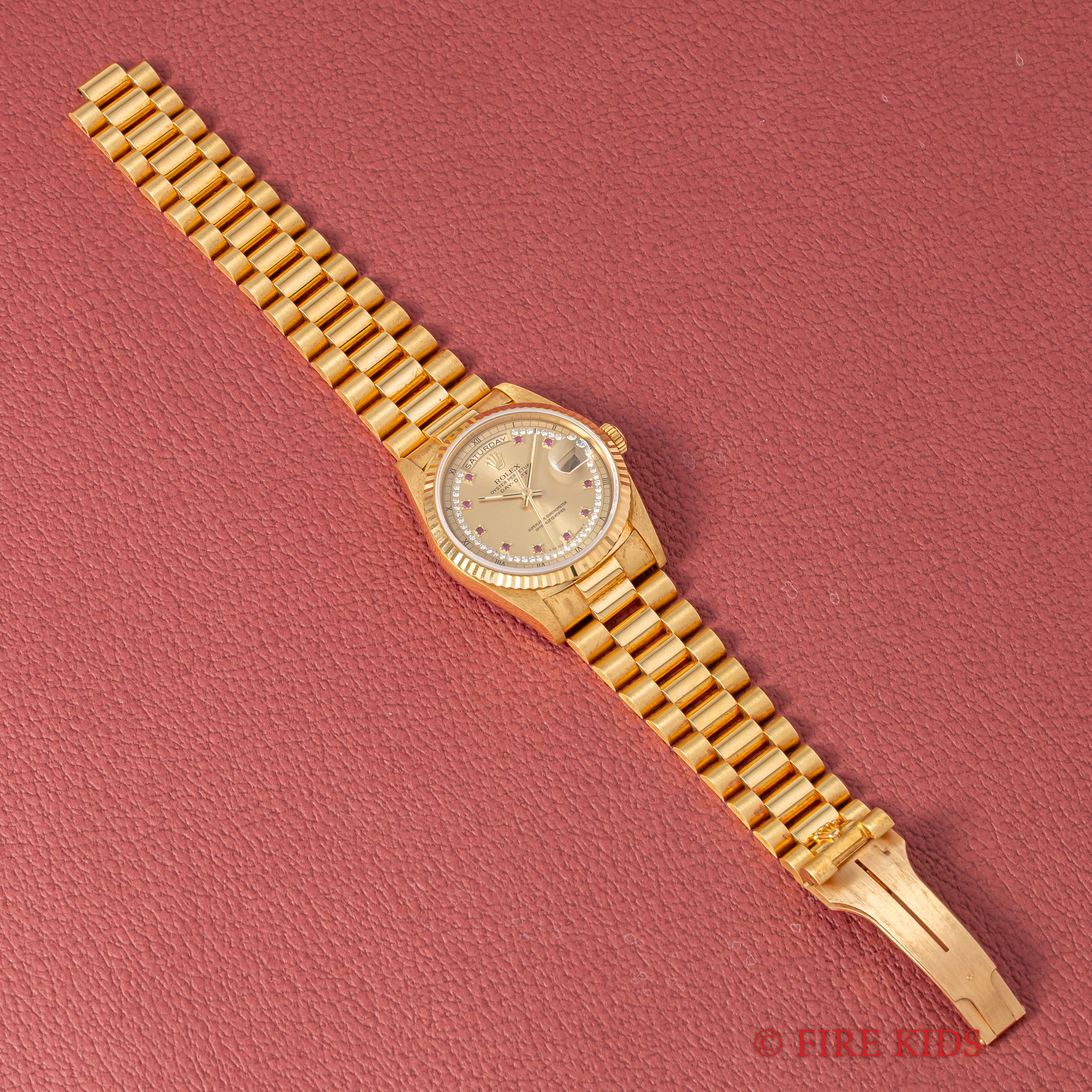 ロレックス デイデイト ミリヤードダイヤル フルセット美品 1990年製(平成2年製)18金無垢イエローゴールド Ref.18238