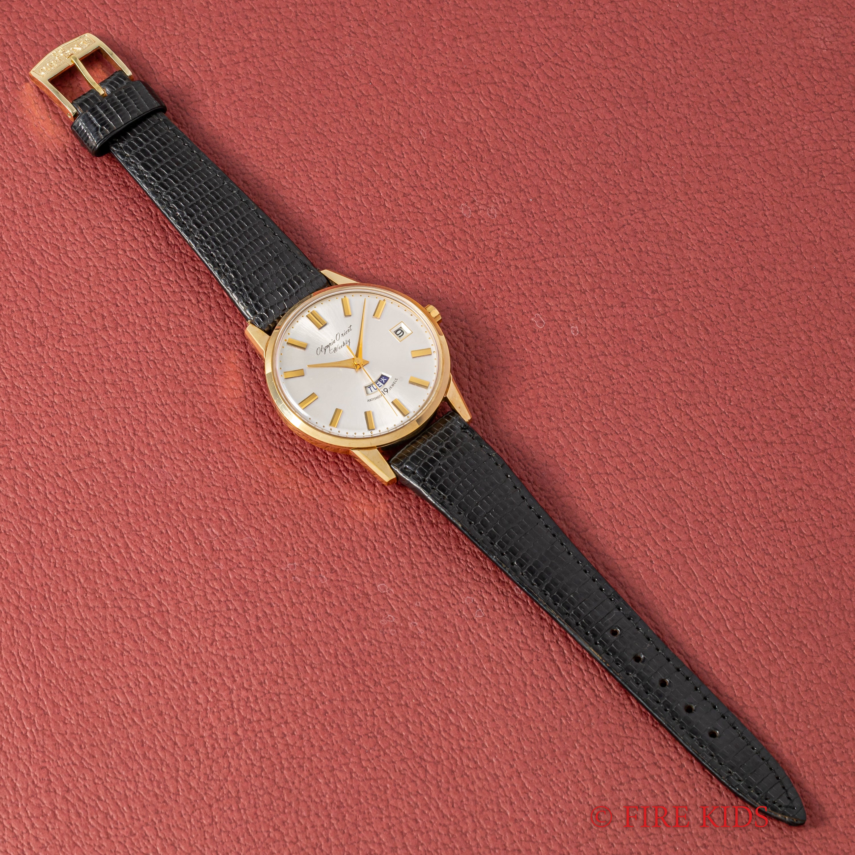 オリエント オリンピア オリエント ウィークリー 1960年代製 金張り デイデイト 美品 純正尾錠付き