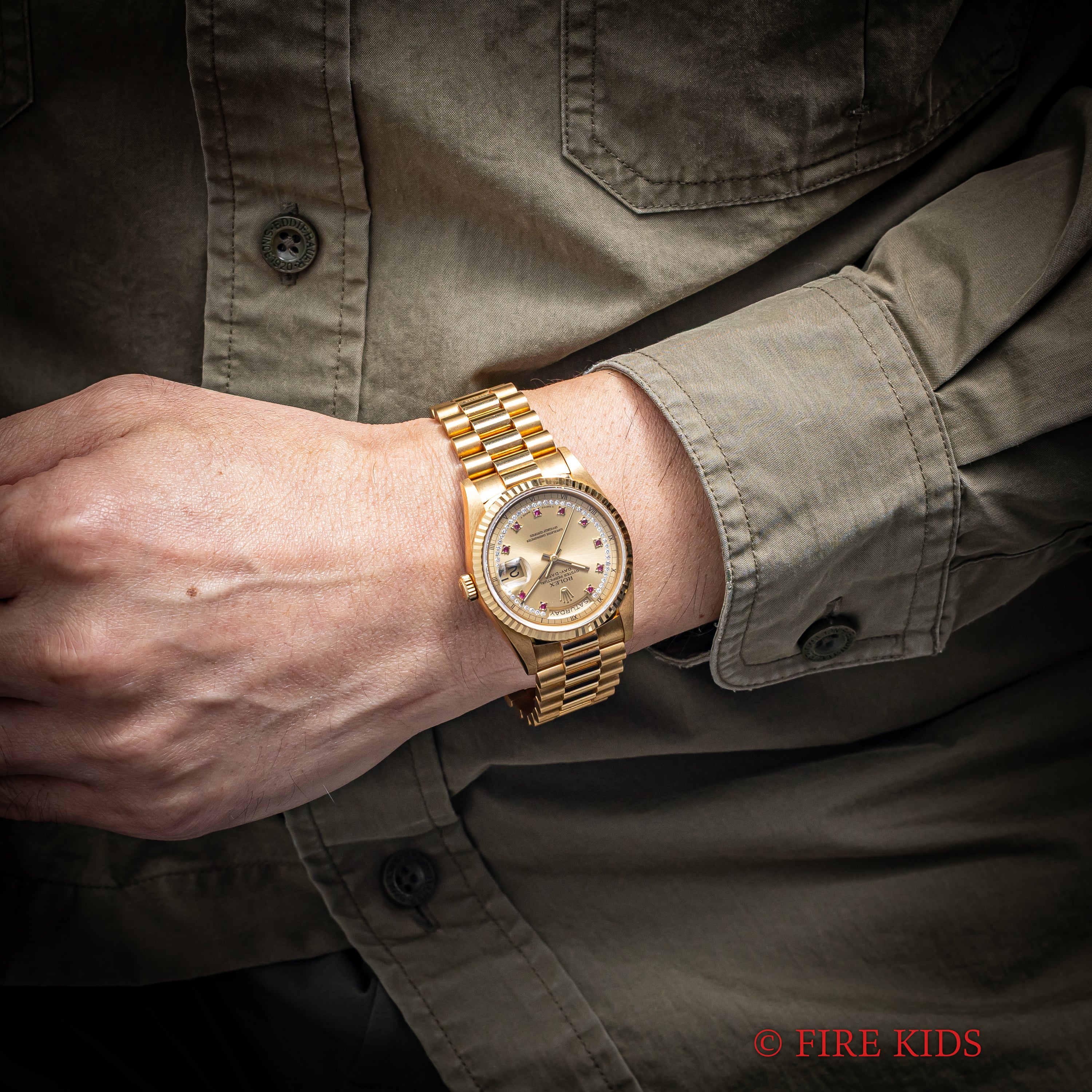 ロレックス デイデイト ミリヤードダイヤル フルセット美品 1990年製(平成2年製)18金無垢イエローゴールド Ref.18238