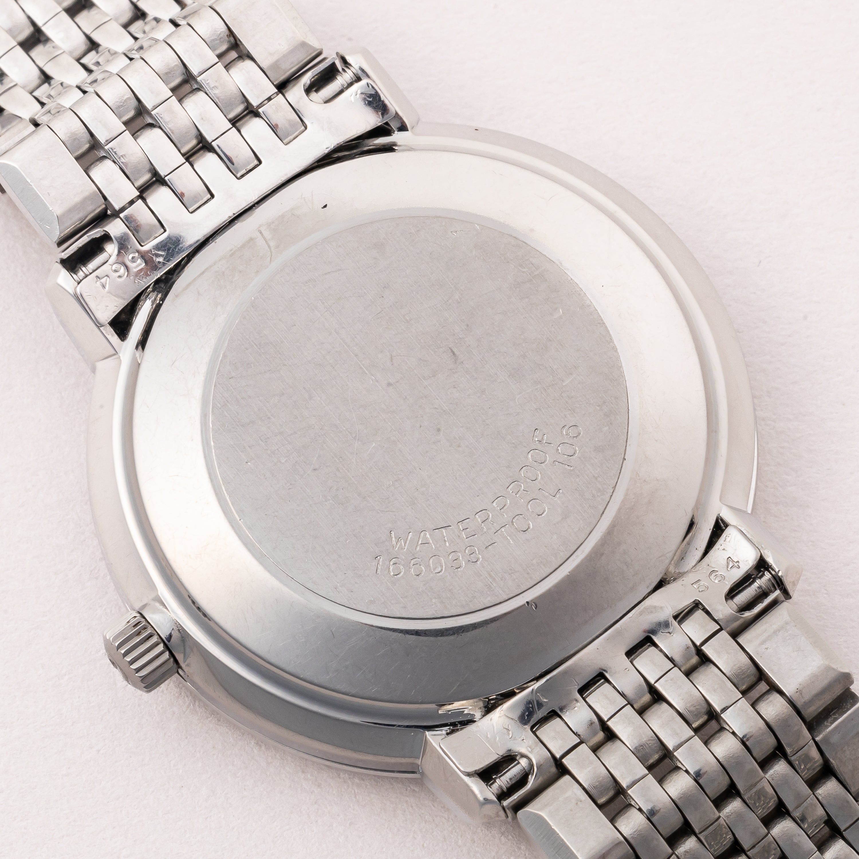 オメガ デ・ヴィル オートマチック 1960年代製 純正ブレス Ref.166033 シルバーダイヤル