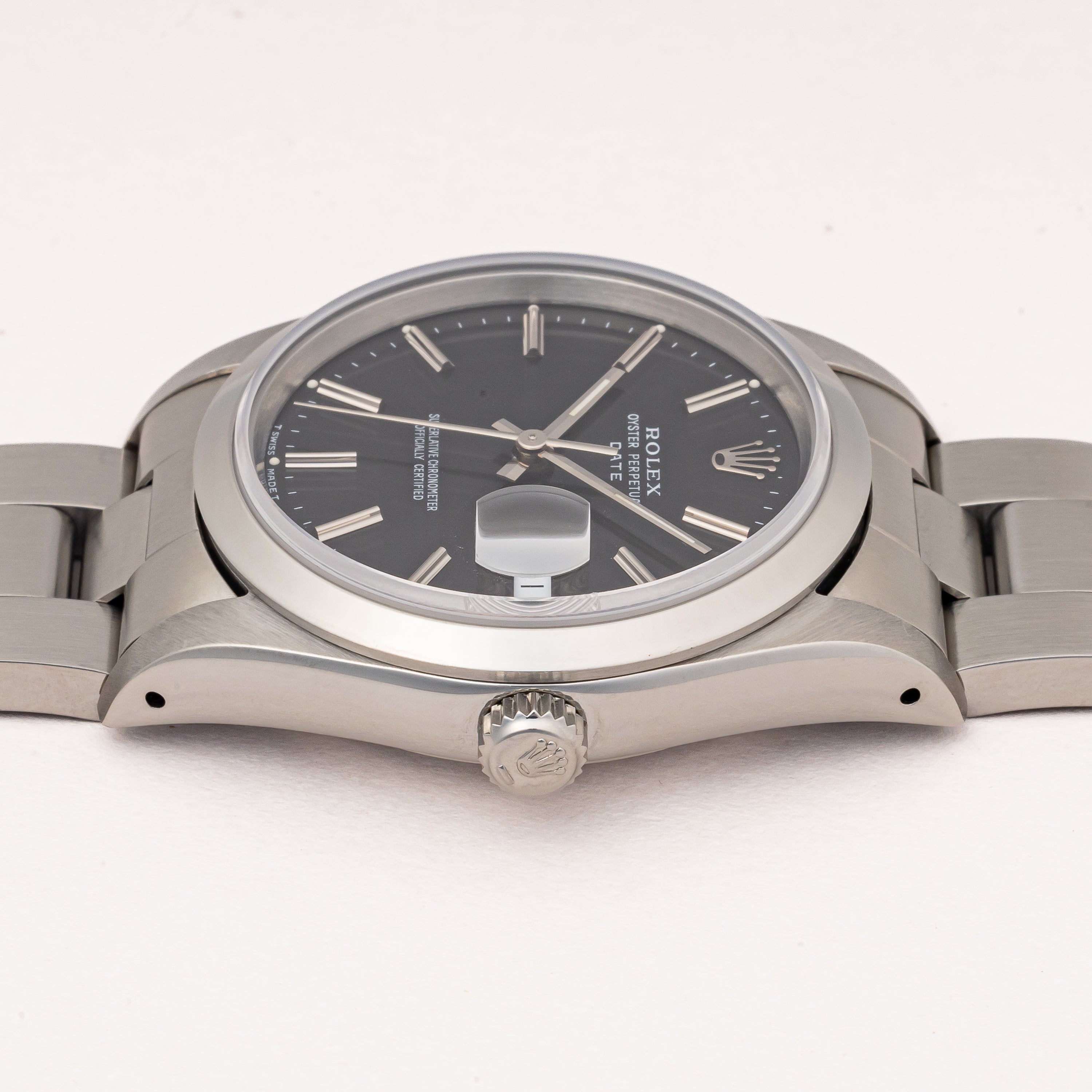 ロレックス オイスターパーペチュアルデイト 1990年~1991年製 Ref.15200 ブラックダイヤル