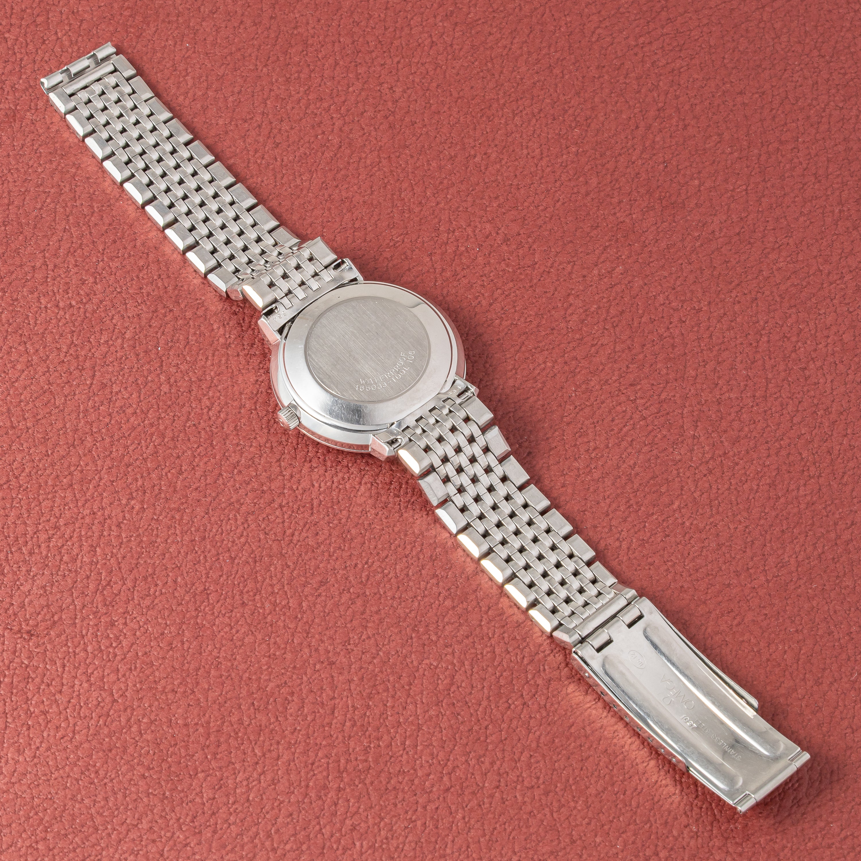 オメガ デ・ヴィル オートマチック 1960年代製 純正ブレス Ref.166033 シルバーダイヤル