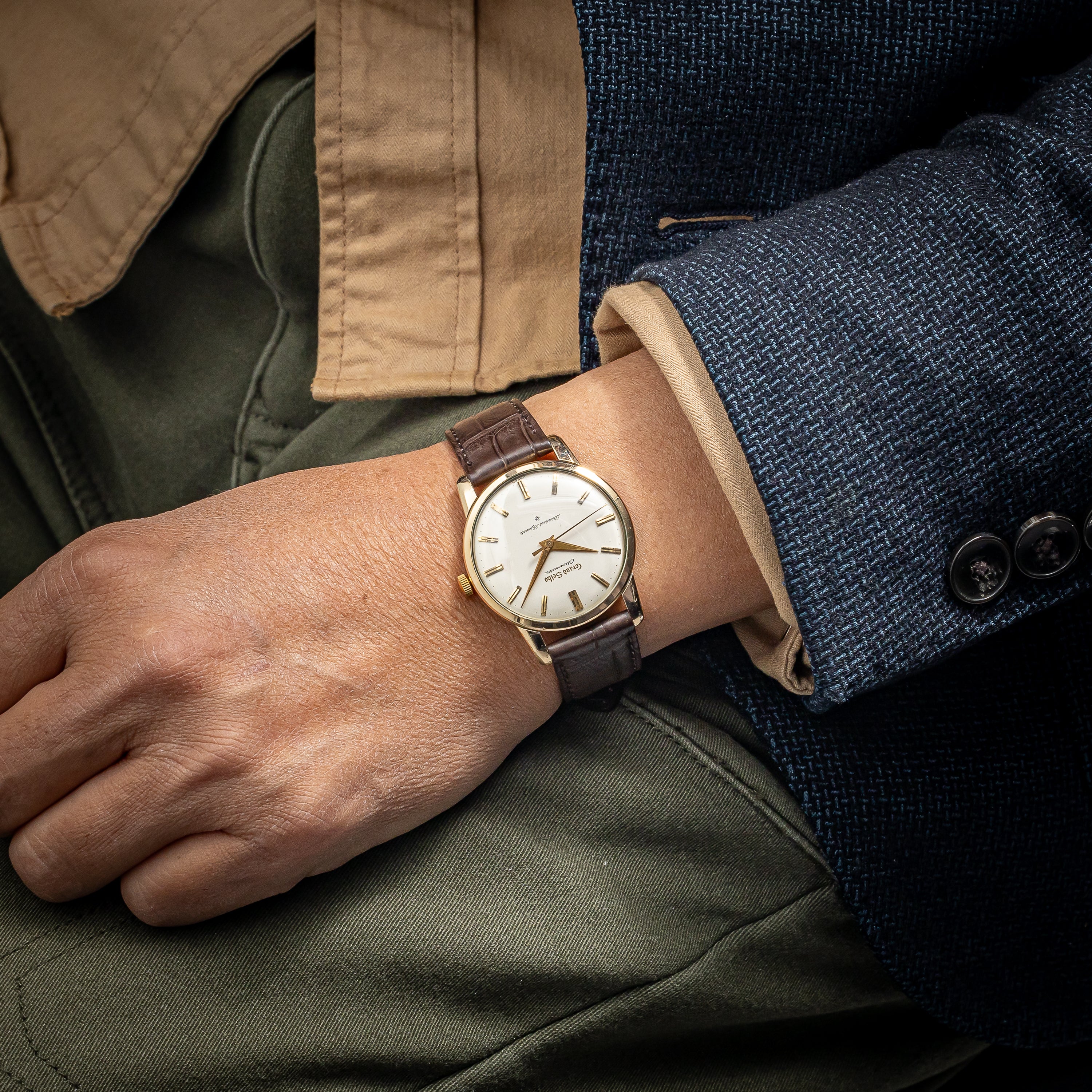 グランドセイコー ファーストモデル Ref.J14070 GS アップライト ライオンメダリオン SDダイヤル