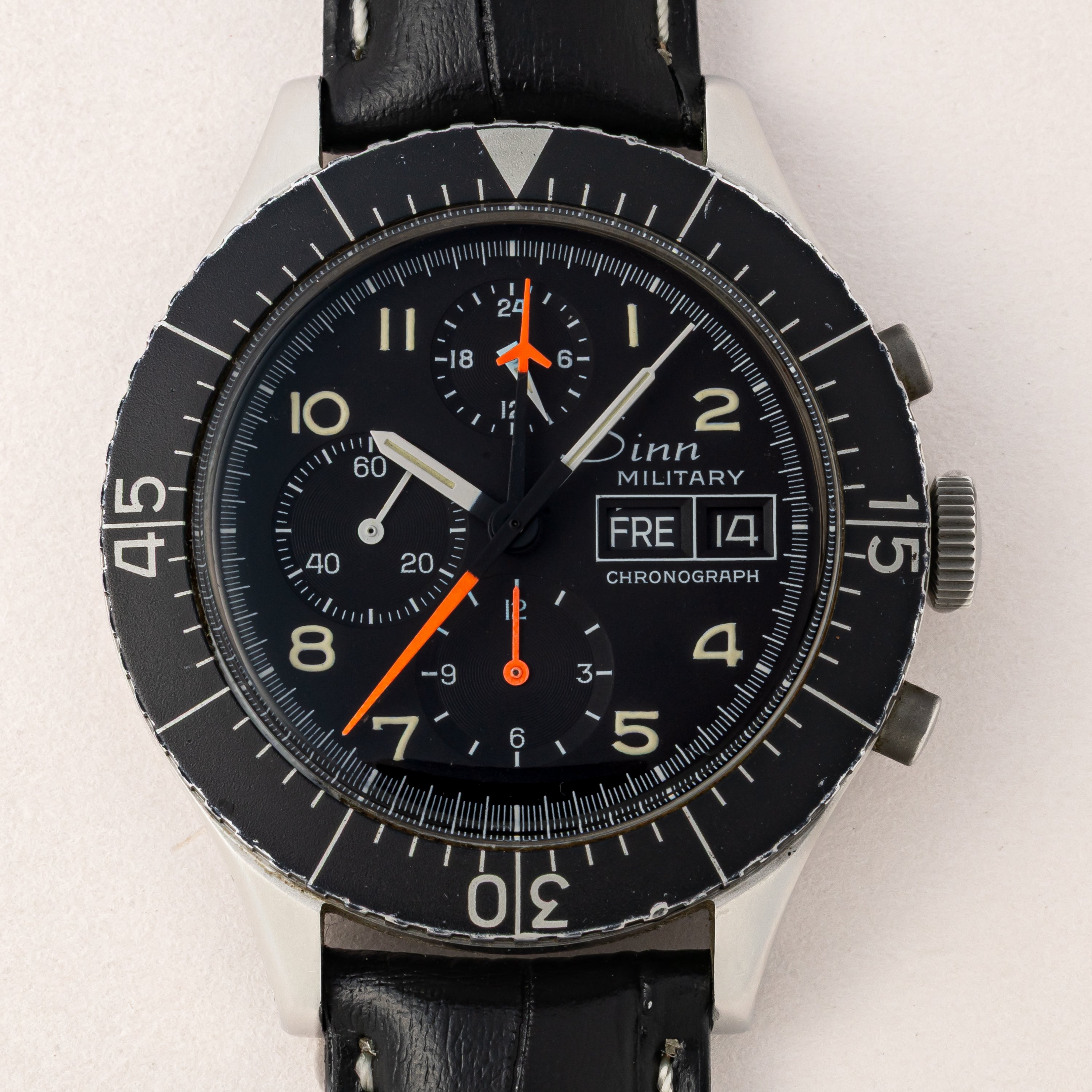 ジン ミリタリークロノグラフ 1990年代製 レマニアCal.5100搭載自動巻き