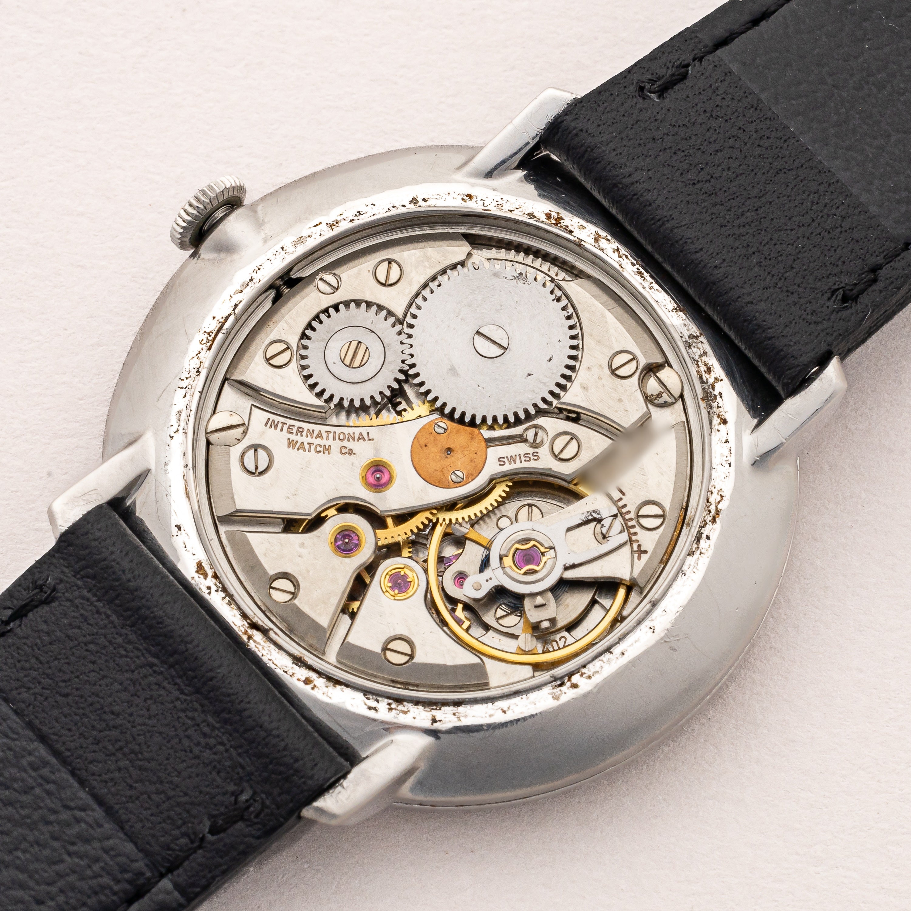 IWC ラウンドケース 1970年製(昭和45年製) Ref.1410 手巻き Cal.402 ホワイトローマンダイヤル