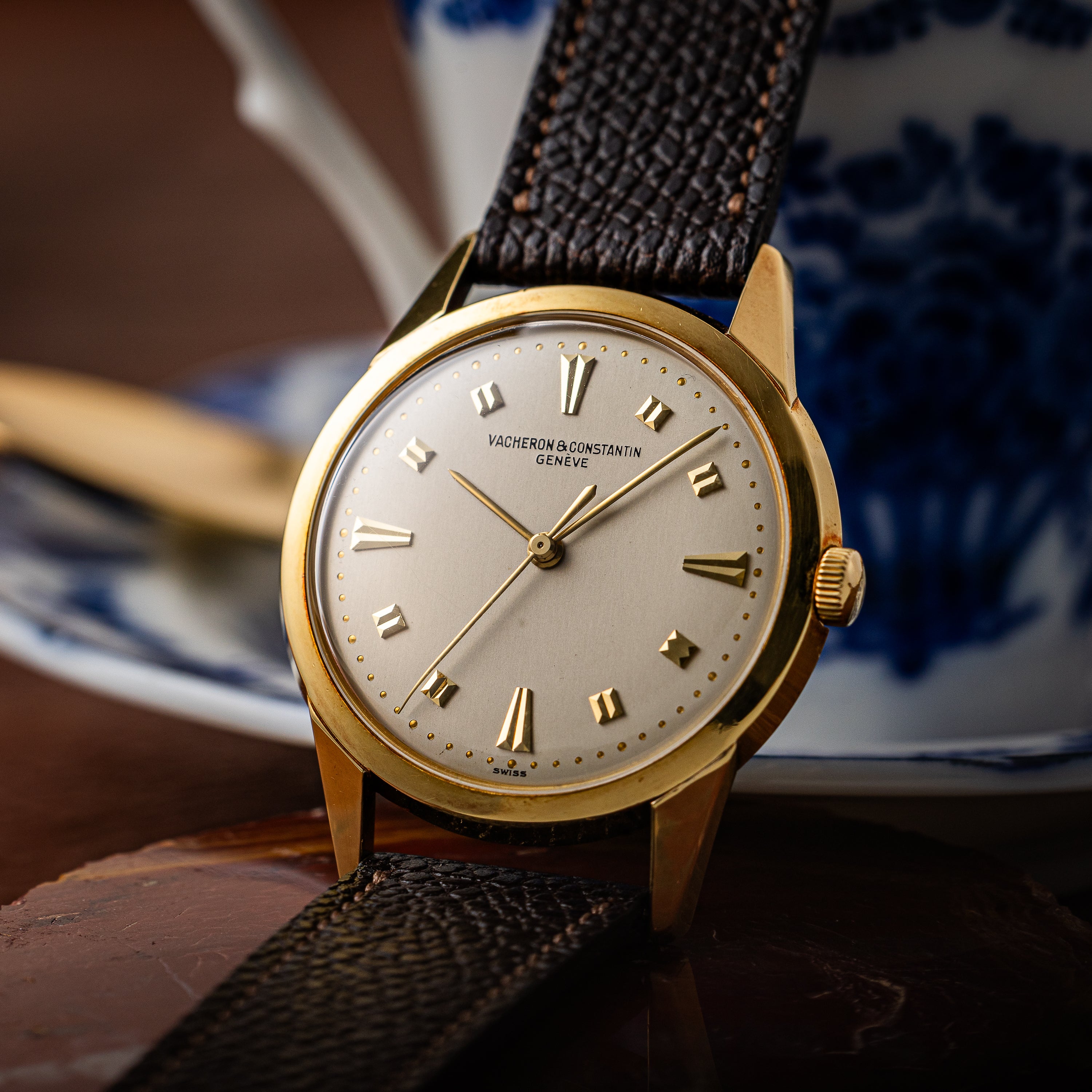 ヴァシュロン・コンスタンタン 18金無垢ラウンドケース 1950年代製 センターセコンド 手巻き式 Cal.1002