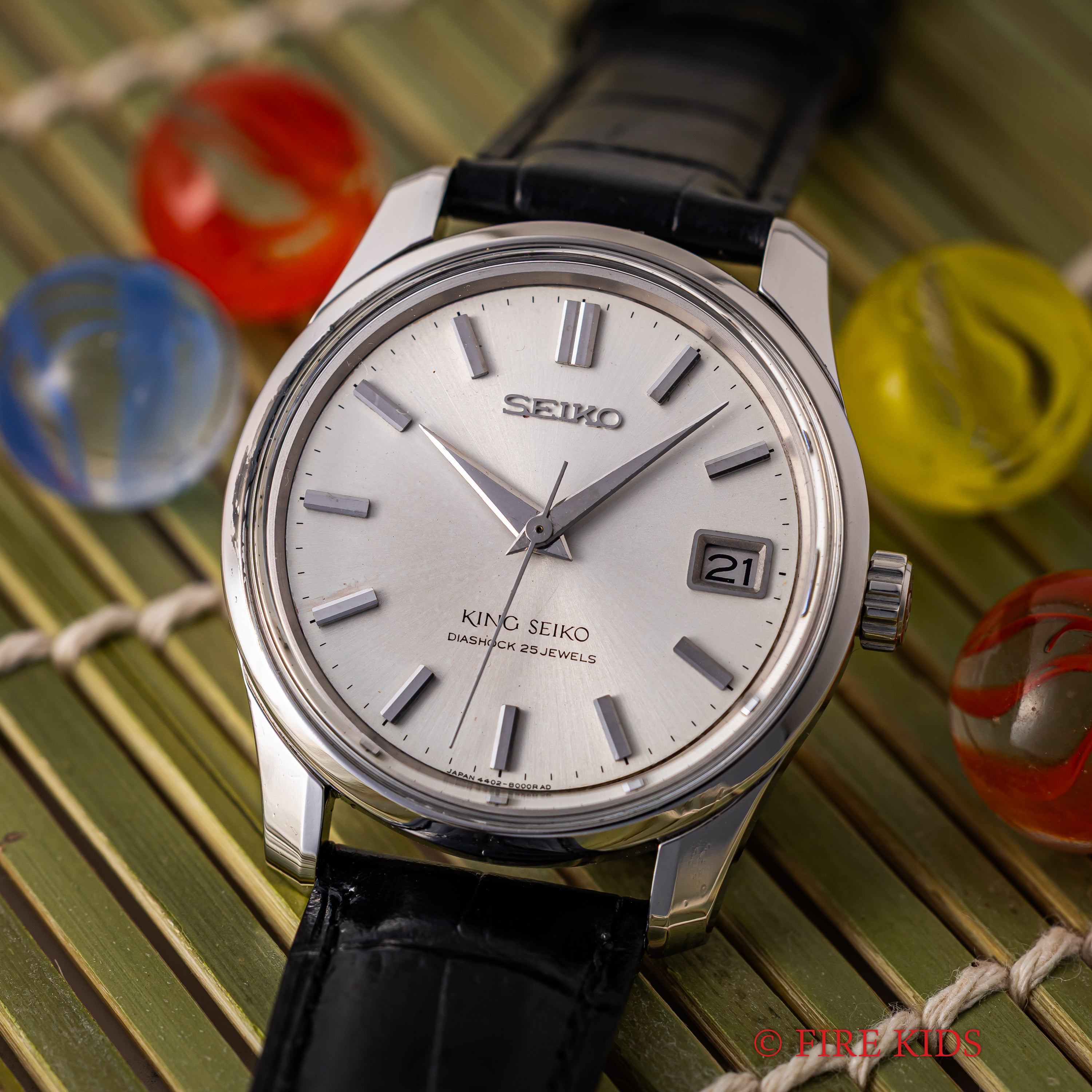 キングセイコー 1965年製 Ref.4402-8000 44KS シルバーダイヤル 盾メダリオン