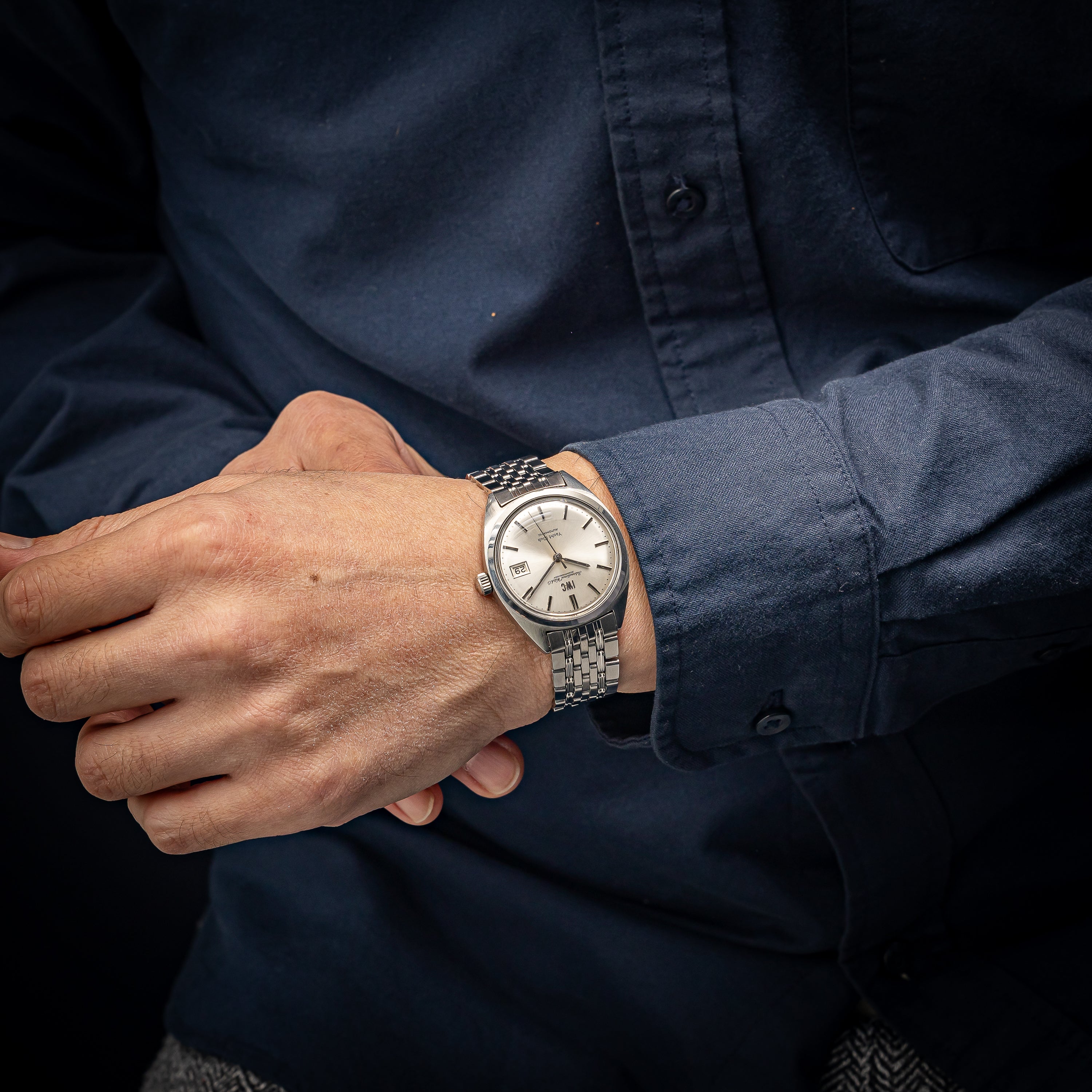 IWC ヨットクラブ 1972年製 Ref.R811AD お魚リューズ Cal.8541B 純正ゲイフレアーブレス付き