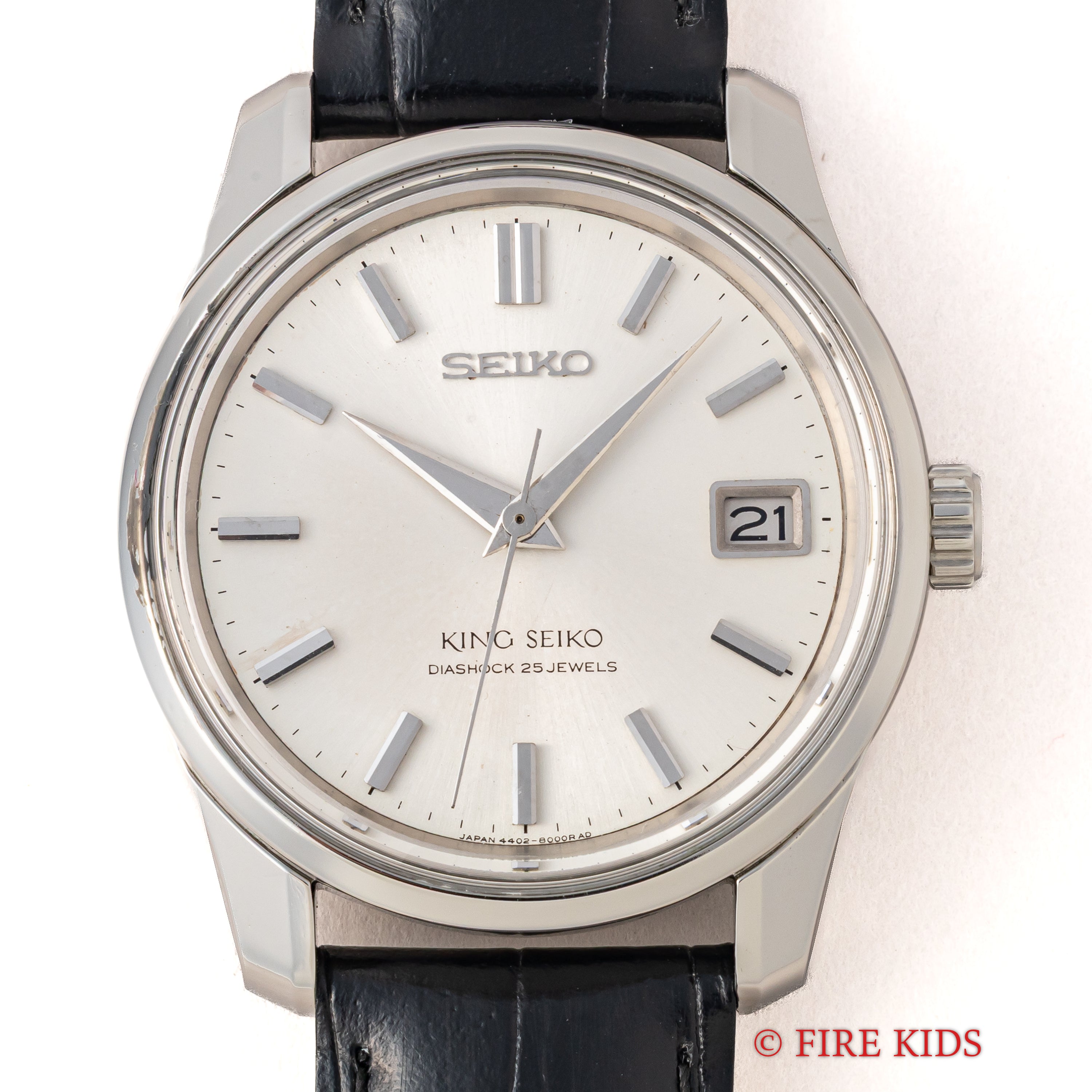 キングセイコー 1965年製 Ref.4402-8000 44KS シルバーダイヤル 盾メダリオン