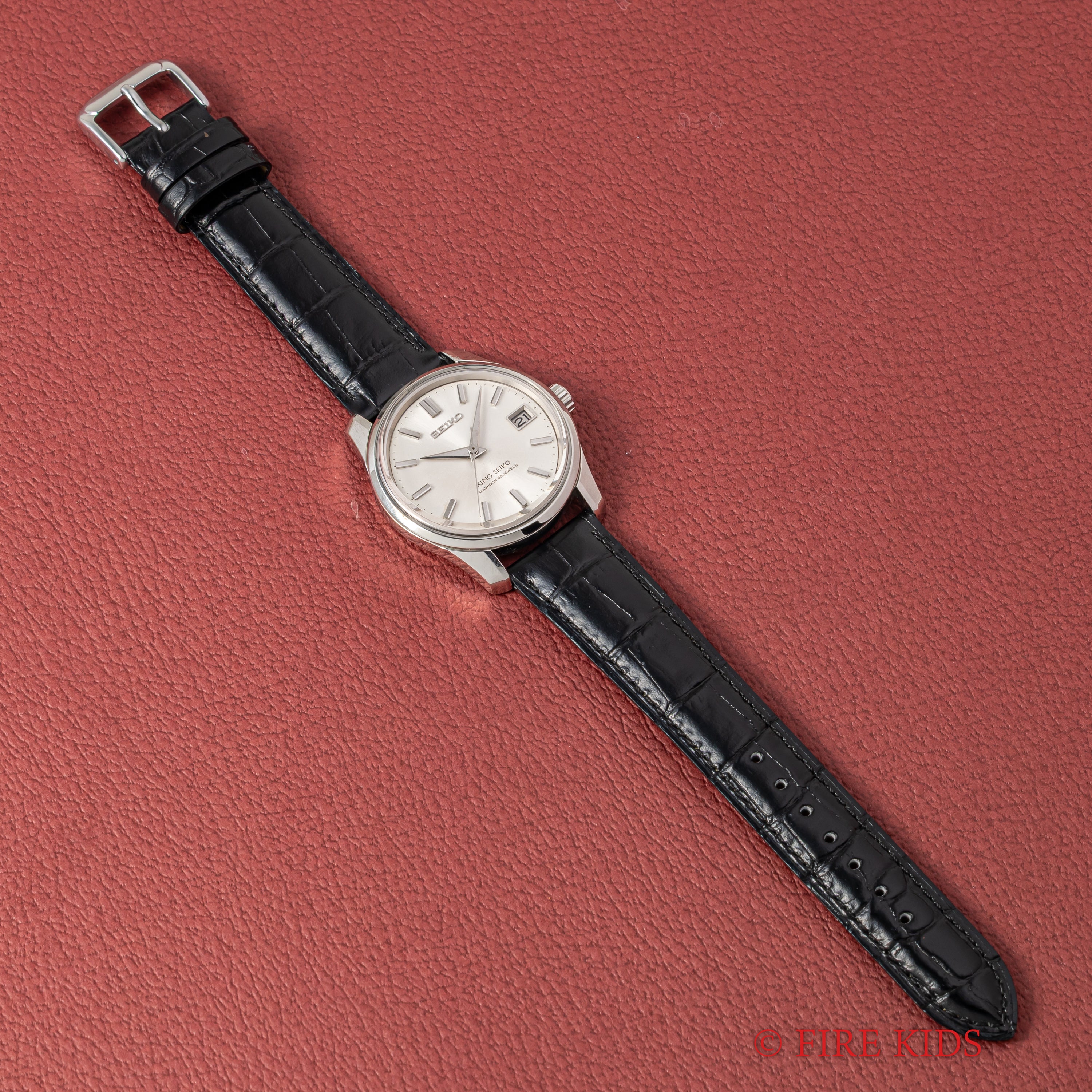 キングセイコー 1965年製 Ref.4402-8000 44KS シルバーダイヤル 盾メダリオン