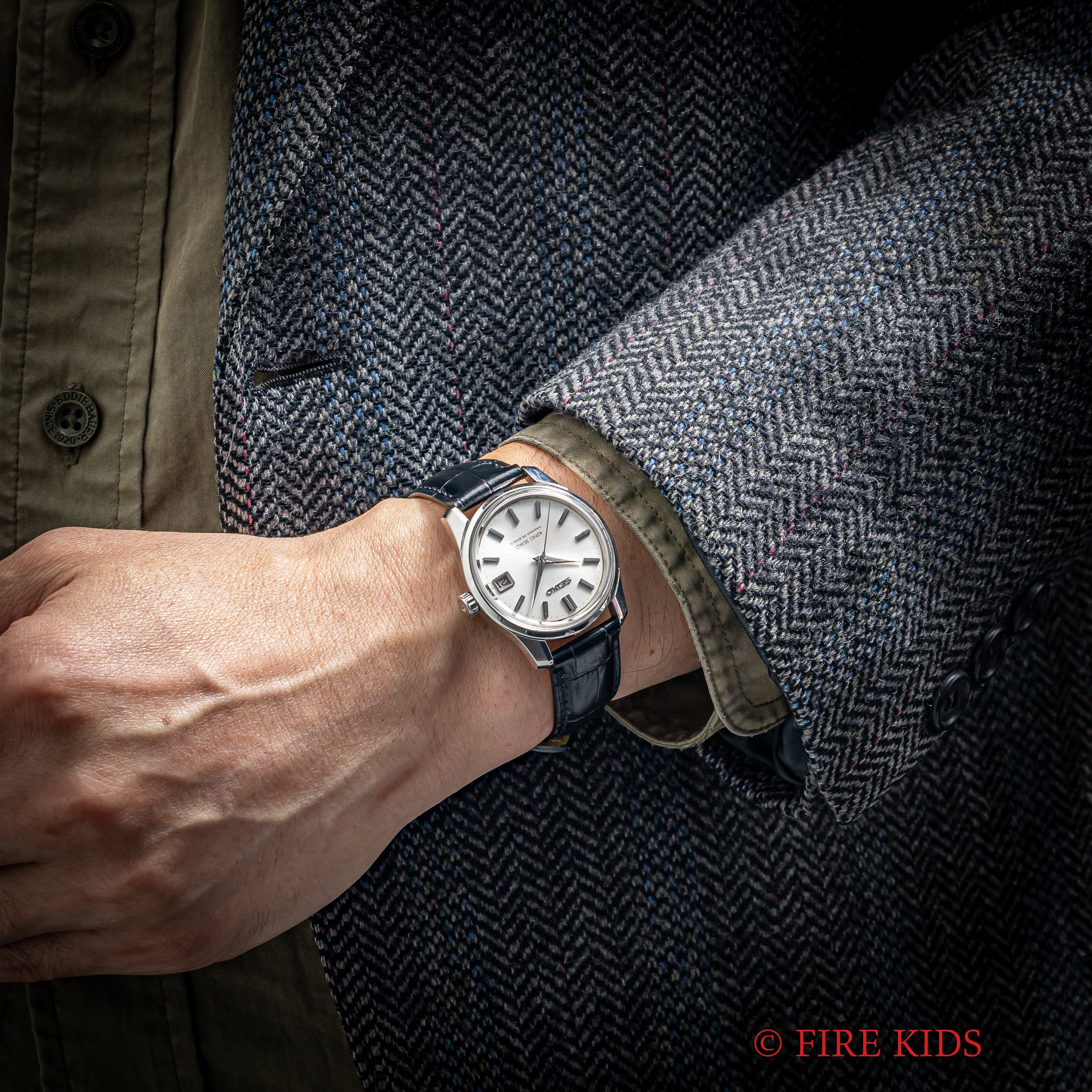 キングセイコー 1965年製 Ref.4402-8000 44KS シルバーダイヤル 盾メダリオン