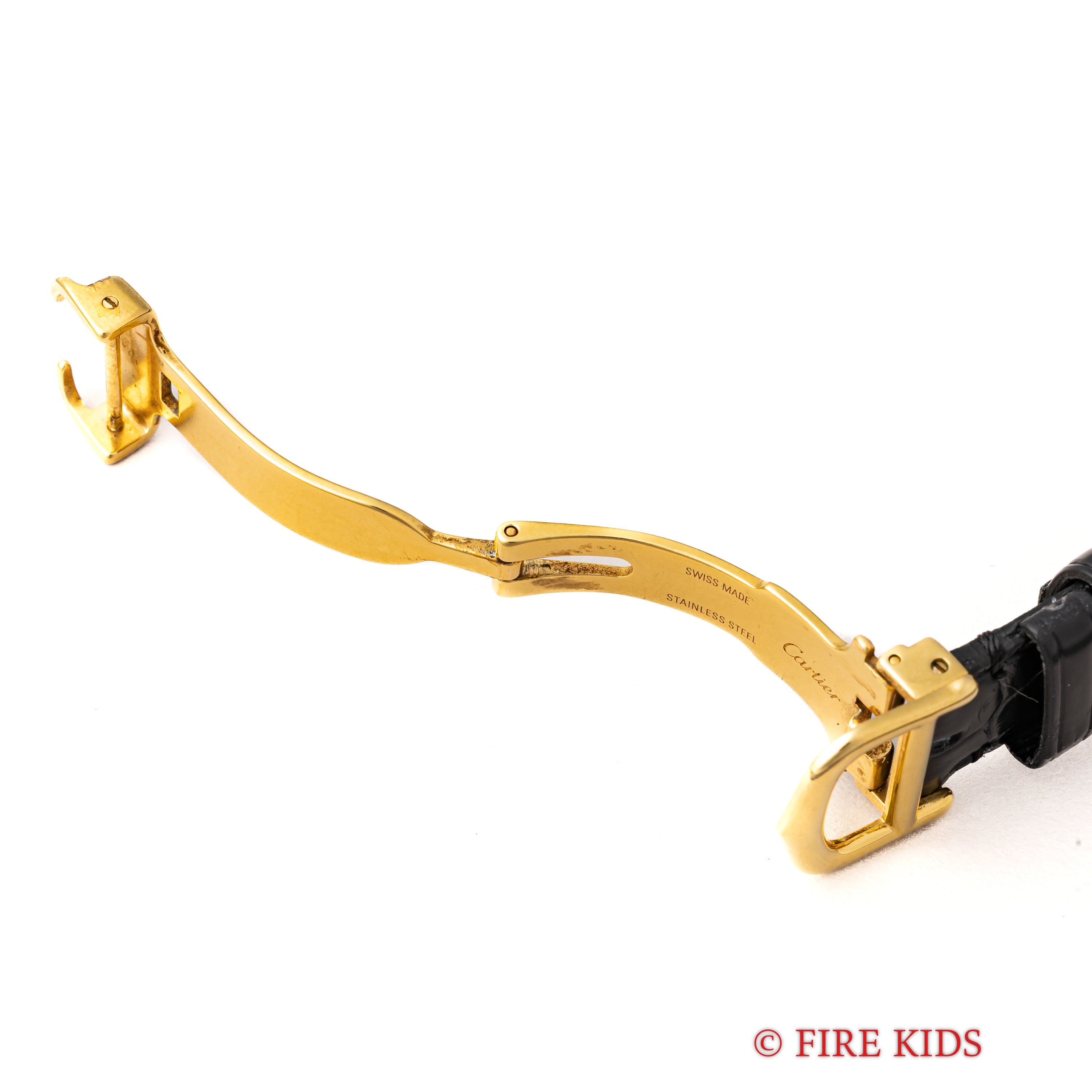 カルティエ マストタンク 1980年代製 LMサイズ 手巻き ガーネットダイヤル 純正Dバックル付き