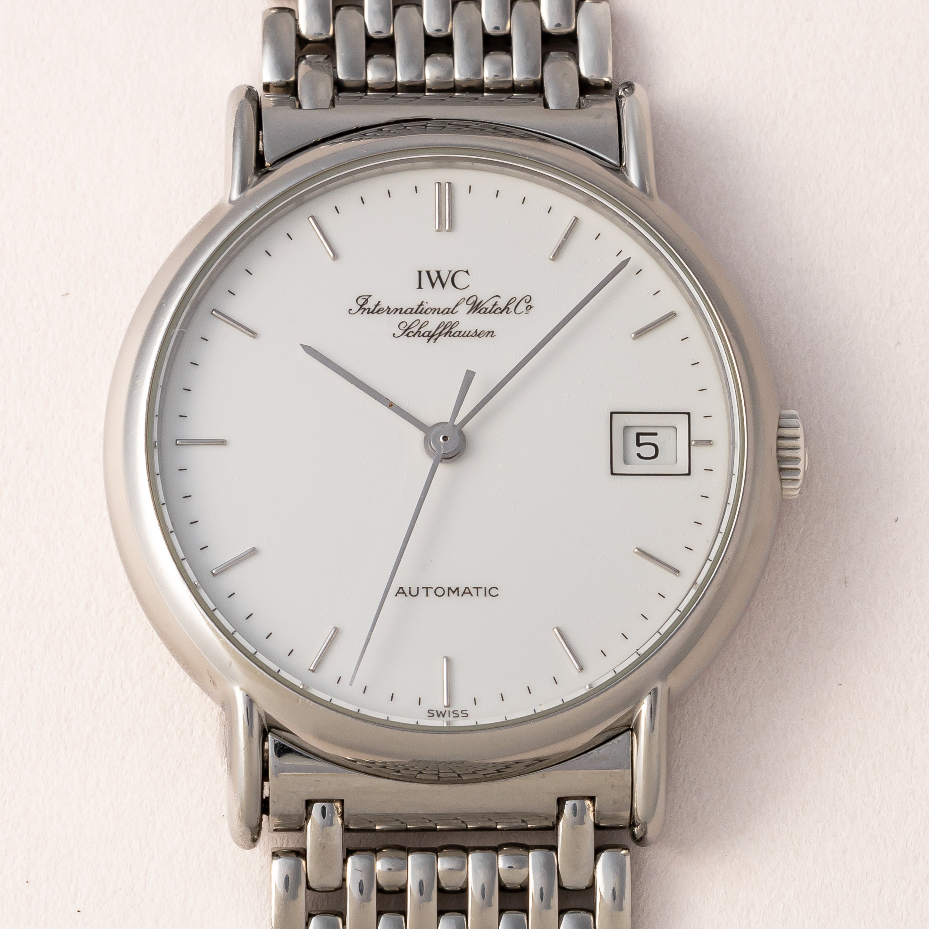 IWC ポートフィノ 1994年製 デイト ホワイトダイヤル 純正ブレス、ギャラ付き