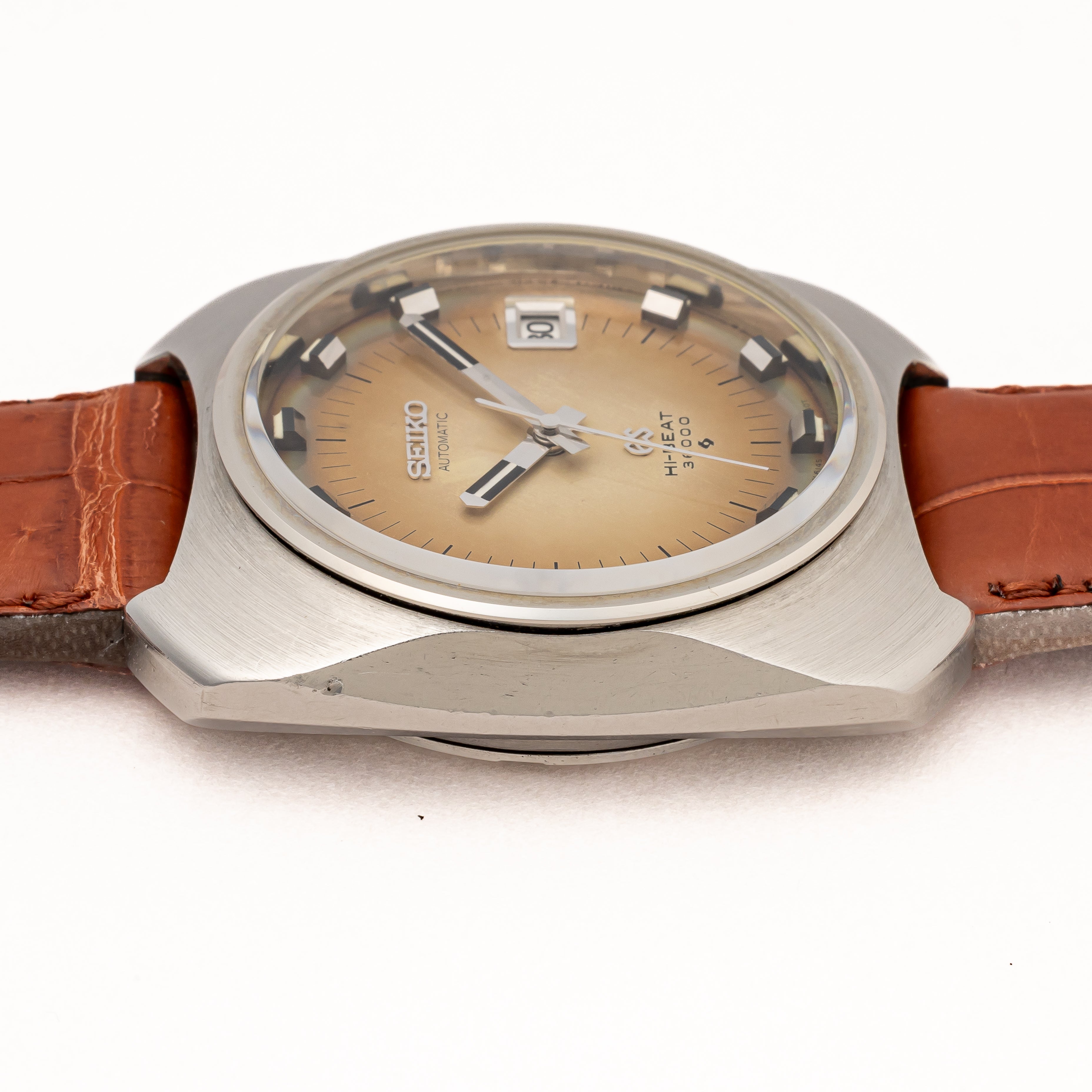 グランドセイコー 1969年製 Ref.6145-8020 61GS クッションケース 純正革ベルト付き