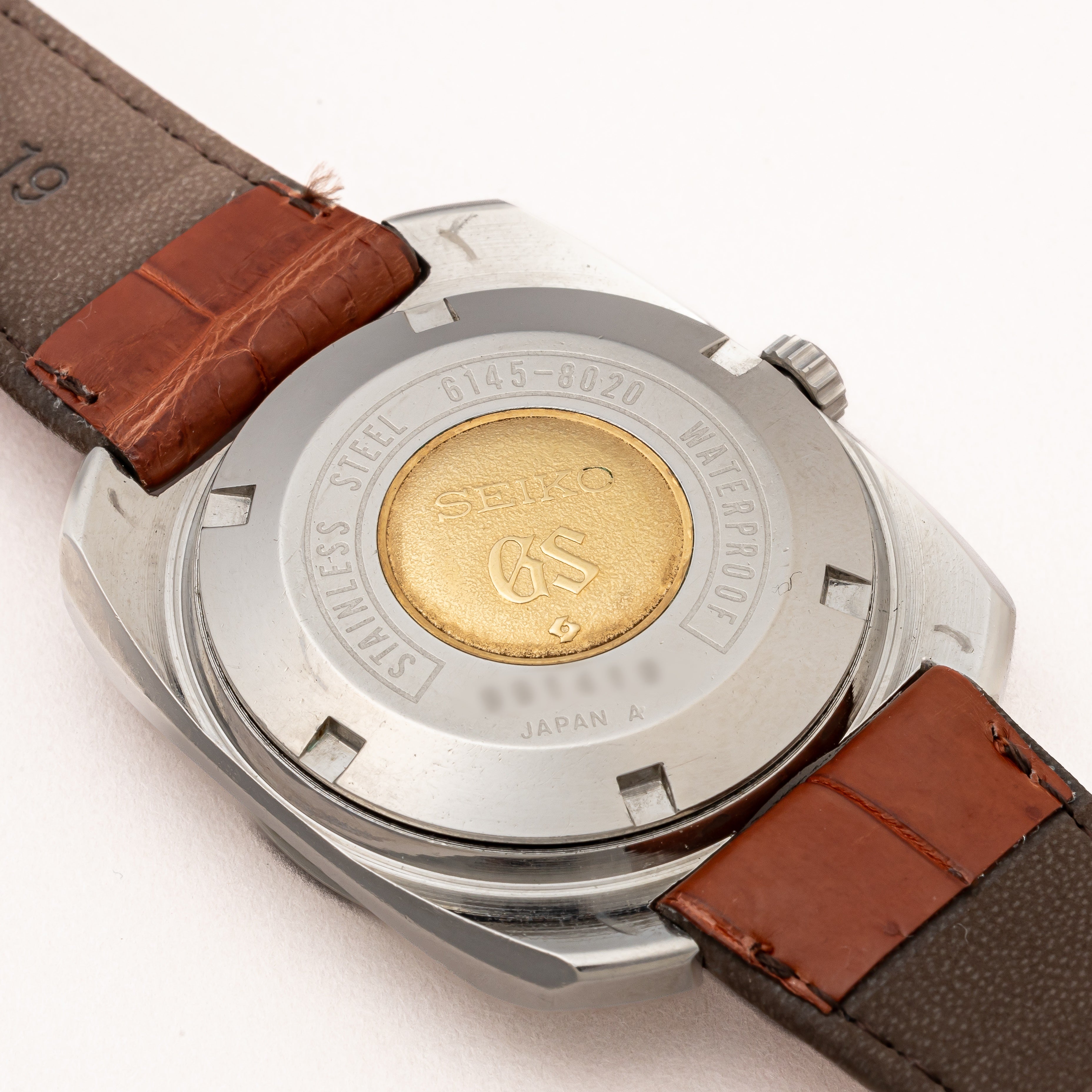 グランドセイコー 1969年製 Ref.6145-8020 61GS クッションケース 純正革ベルト付き