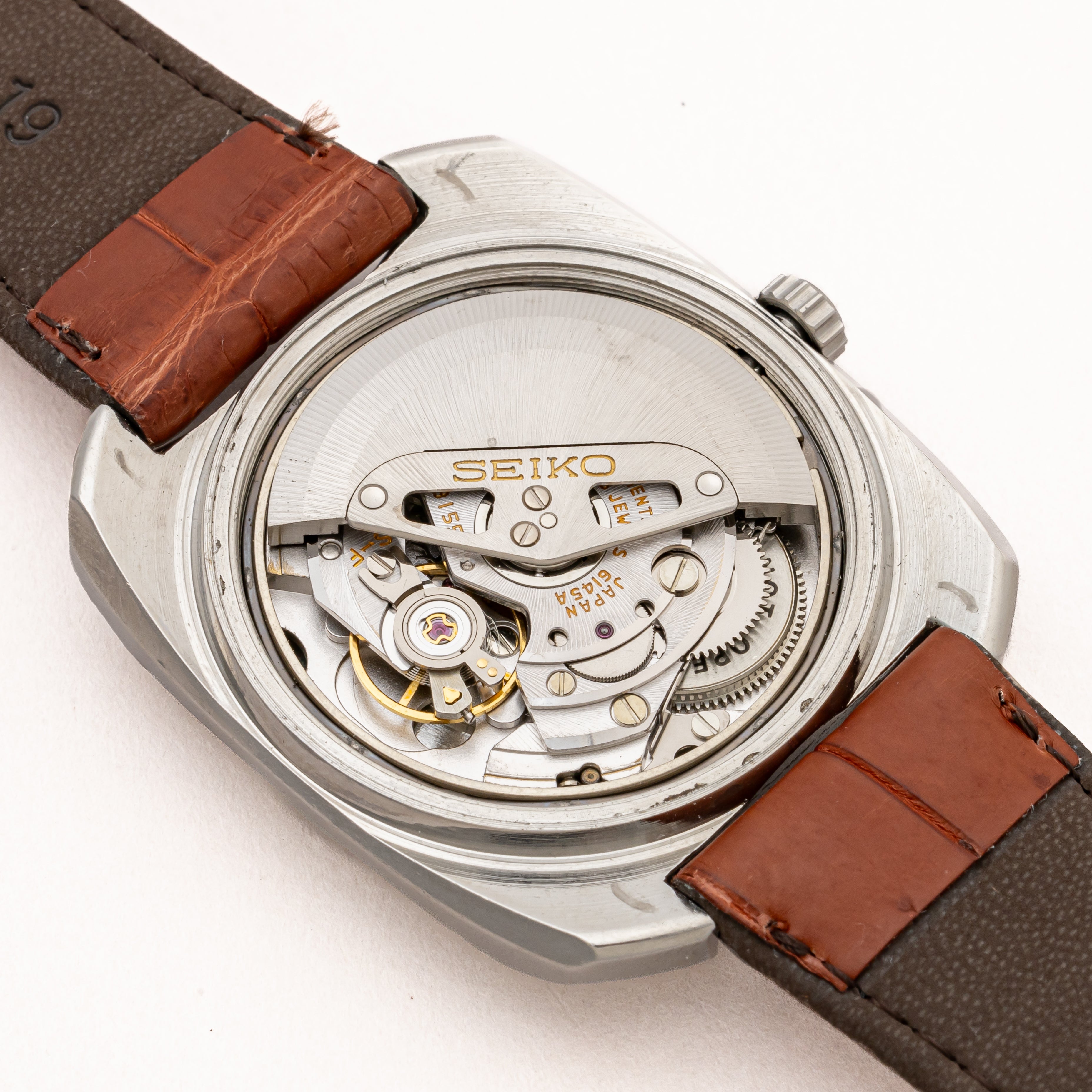 グランドセイコー 1969年製 Ref.6145-8020 61GS クッションケース 純正革ベルト付き