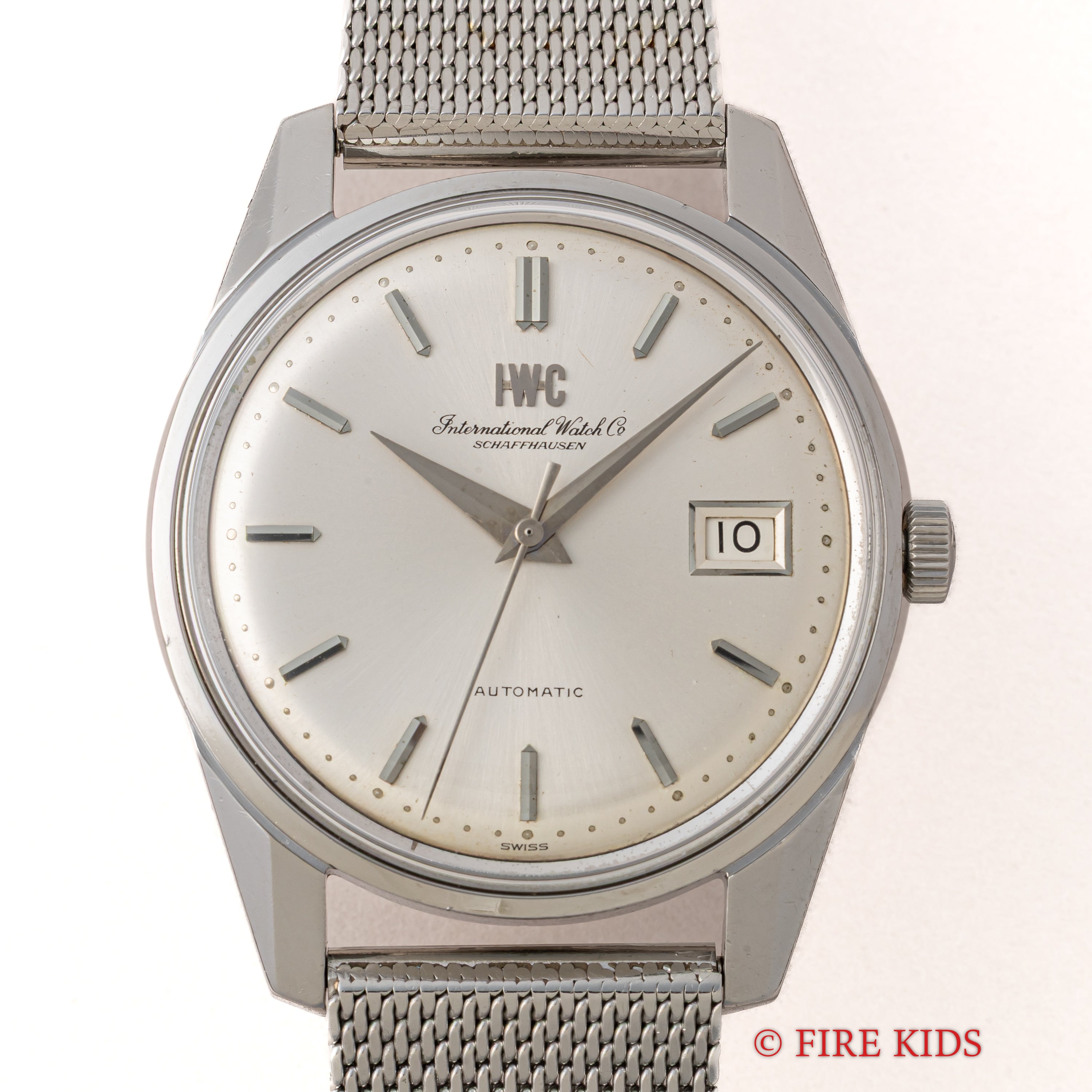 IWC ラウンドケース 1972年製 Ref.820AD ペラトン式自動巻き Cal.8541B 純正メッシュブレス