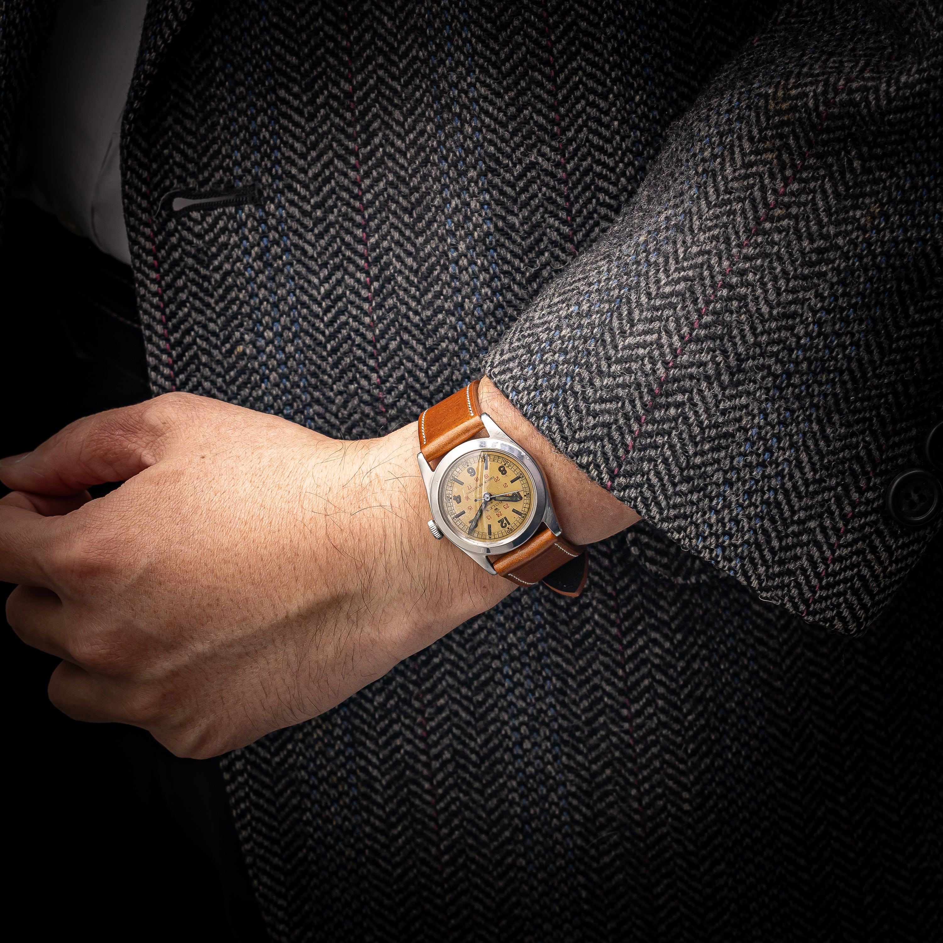 ロレックス オイスター ローヤライトマジェスティックダイヤル 1946年製 Ref.4420